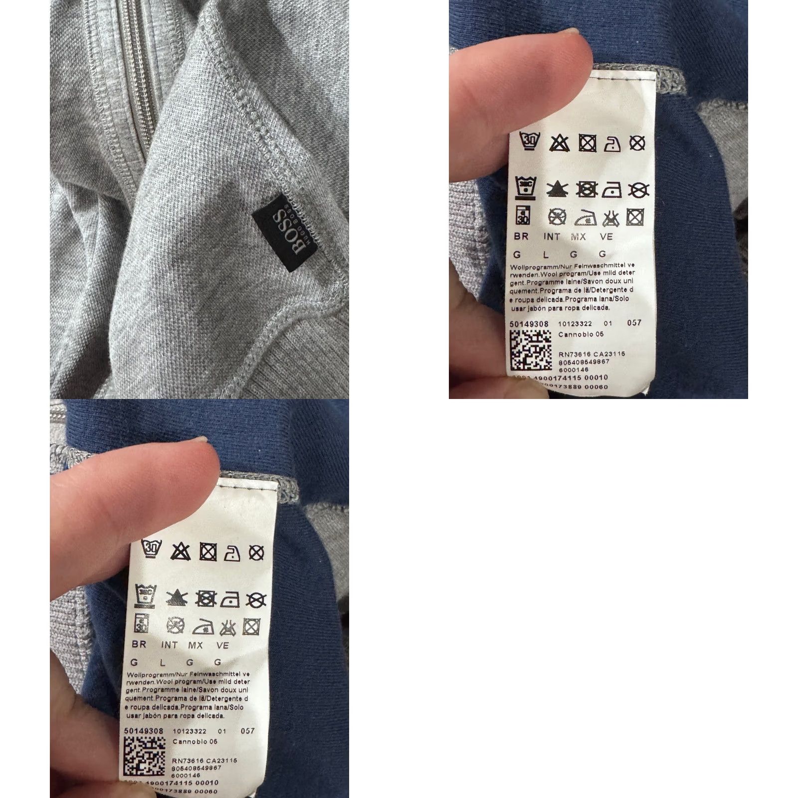 Hugo Boss Hugo Boss Gray Zippered Track SWEATER Large L Mens Size US L / EU 52-54 / 3 - 8 Thumbnail