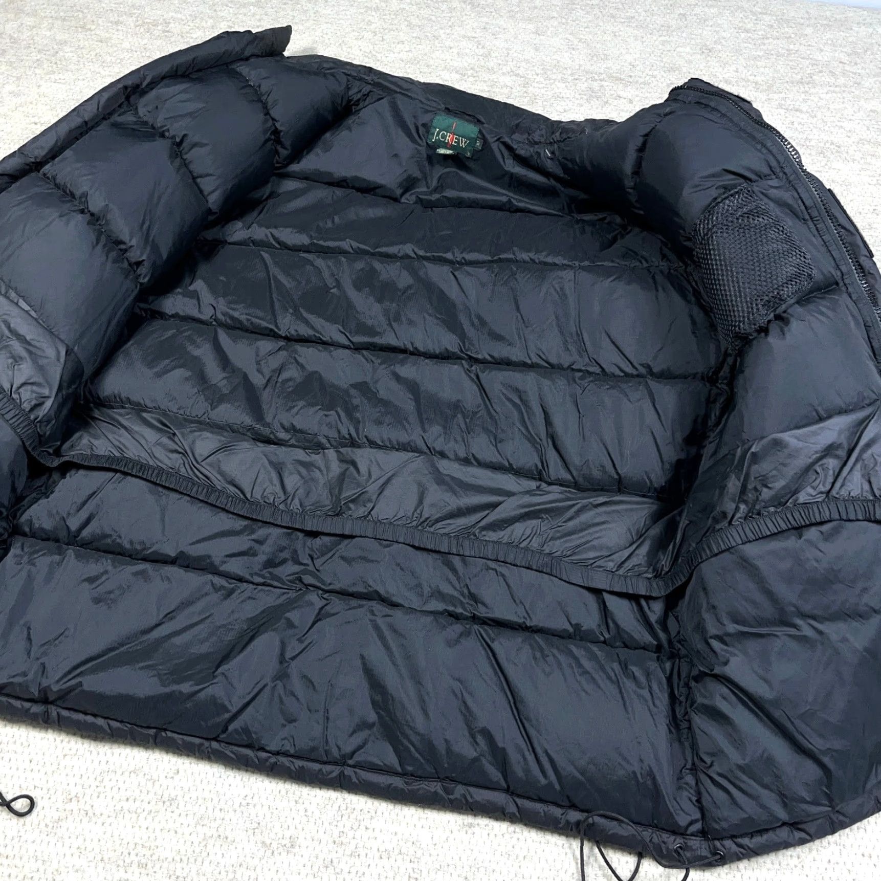 J.Crew Vintage J Crew Puffer Jacket Men XLT Black Down Fill Ski Coat 90s Winter Mens Size US XL / EU 56 / 4 - 7 Thumbnail