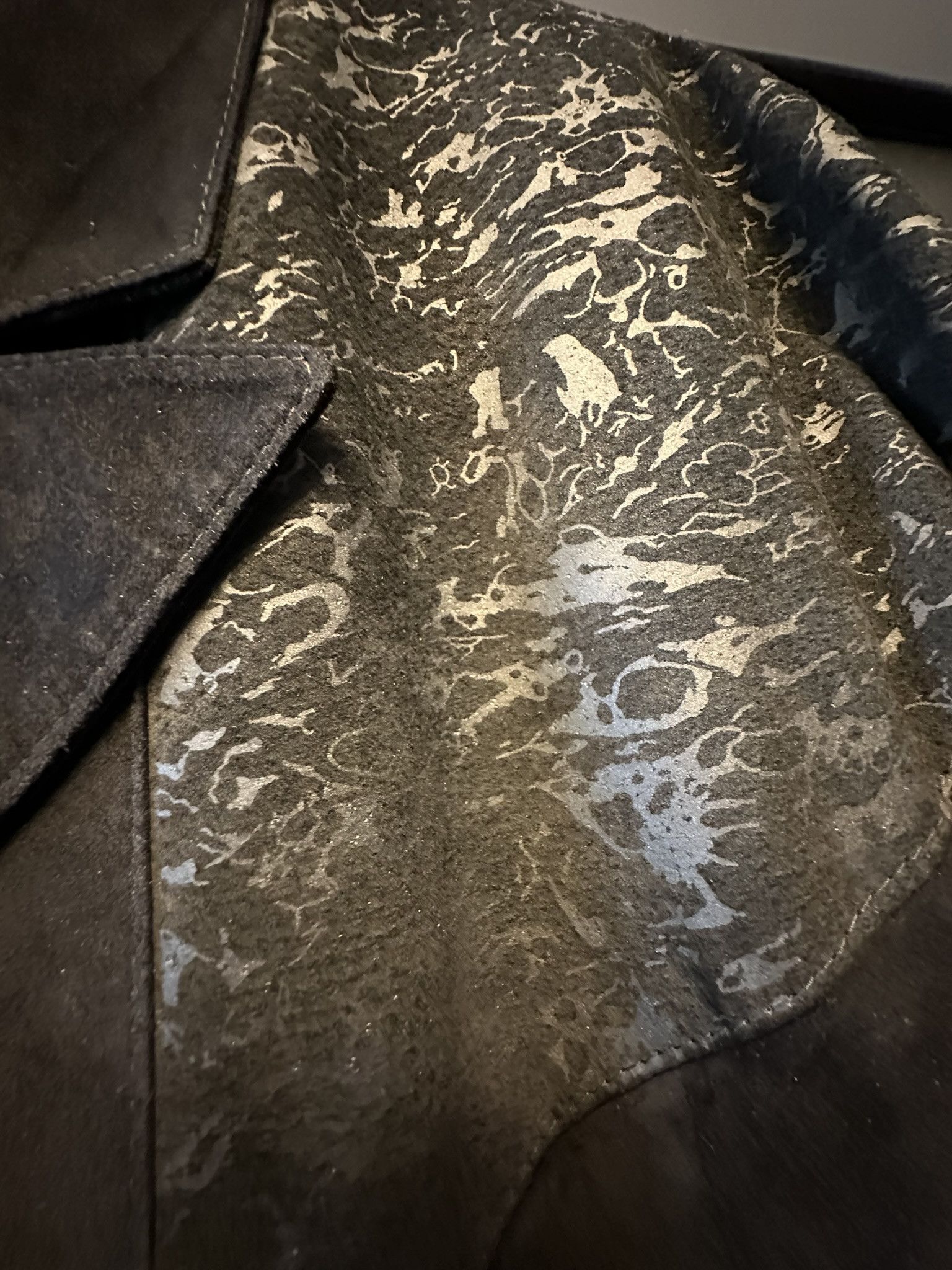 Vintage Vintage Retro 80s/90s Black Suede Bat Long Jacket Size M / US 6-8 / IT 42-44 - 7 Thumbnail