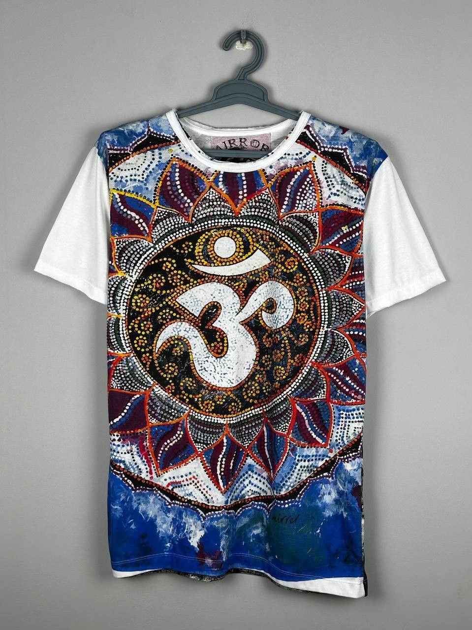Vintage Mirror Brand Vintage Arabic Print AOP Streetwear T Shirt Size US L / EU 52-54 / 3 - 1 Thumbnail