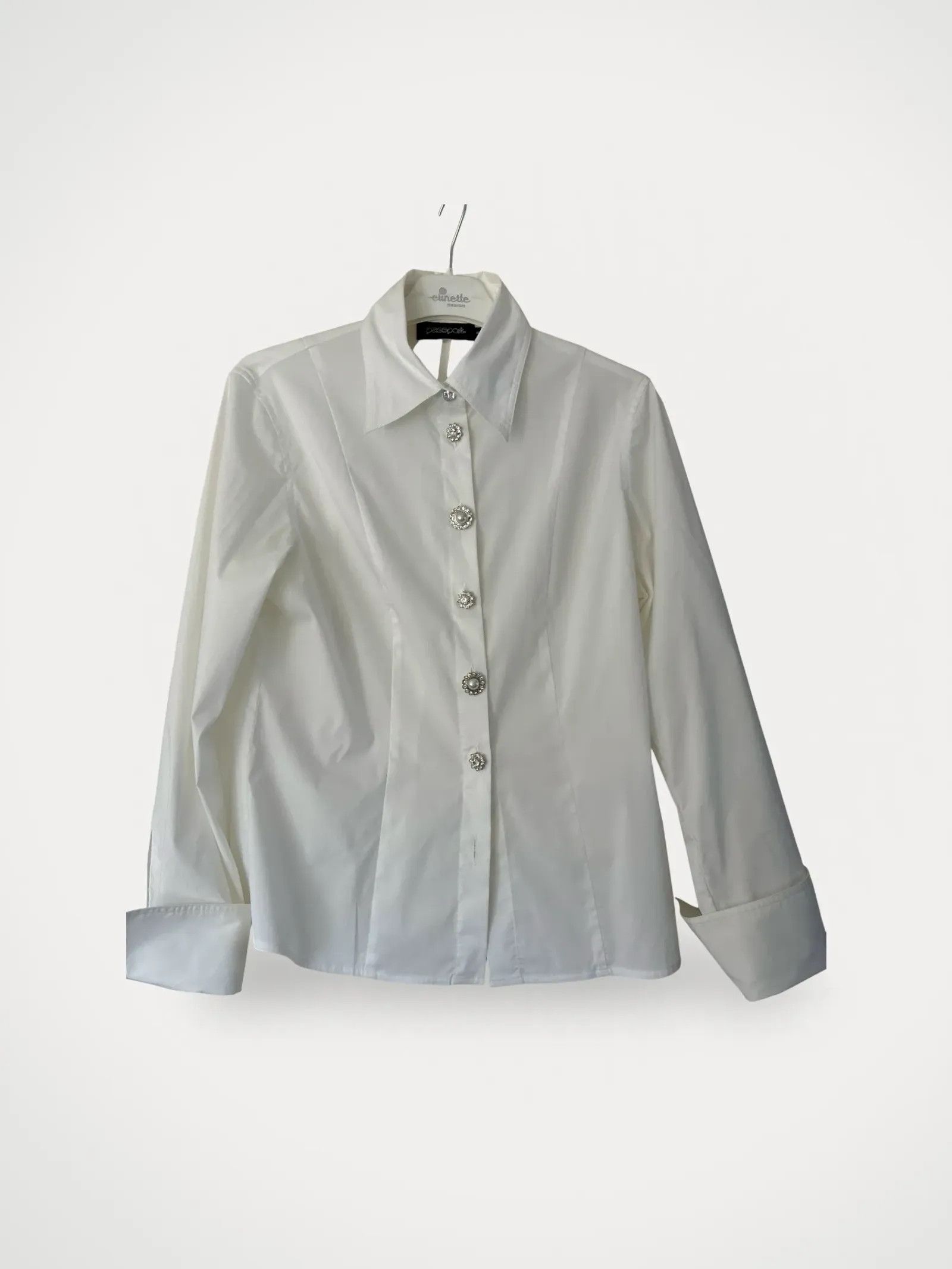 Passport Passport Passport blus med strassknappar Blouse Size M / US 6-8 / IT 42-44 - 1 Thumbnail