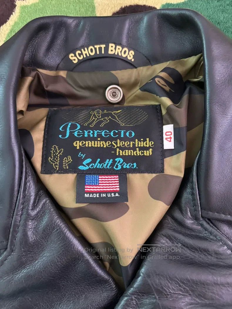 Schott Schott Co-branded locomotive leather jacket Size US L / EU 52-54 / 3 - 9 Thumbnail
