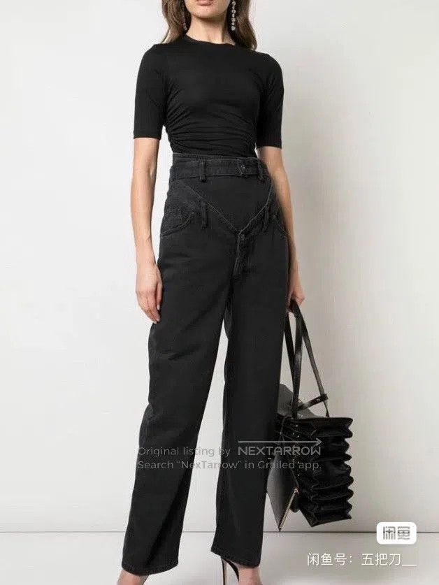 Y/Project Y/Project size S Black cut-out denim pants Size US 27 - 7 Thumbnail