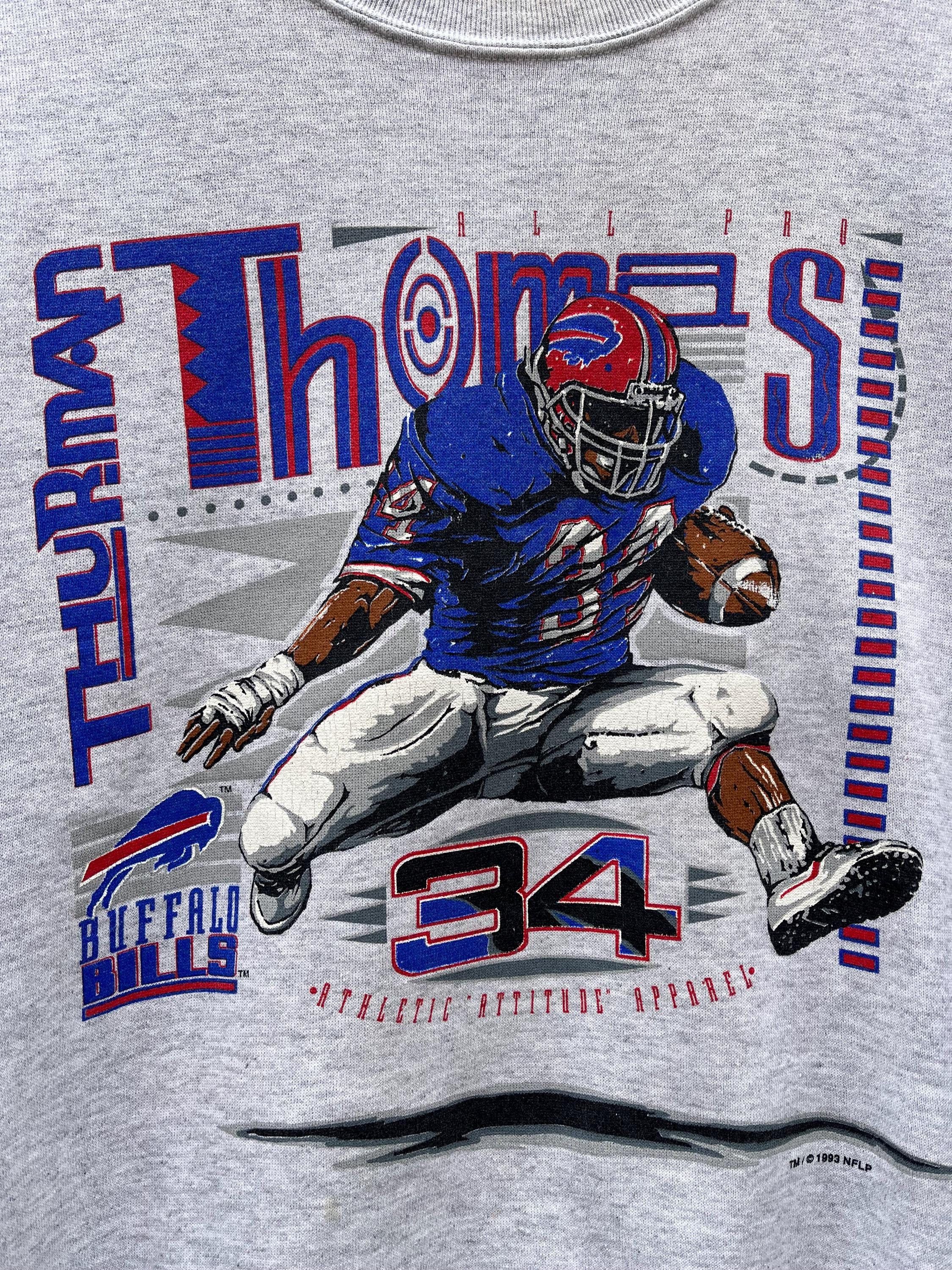 Vintage Vintage Thurman Thomas Buffalo Bills NFL Crewneck Size US XL / EU 56 / 4 - 3 Thumbnail