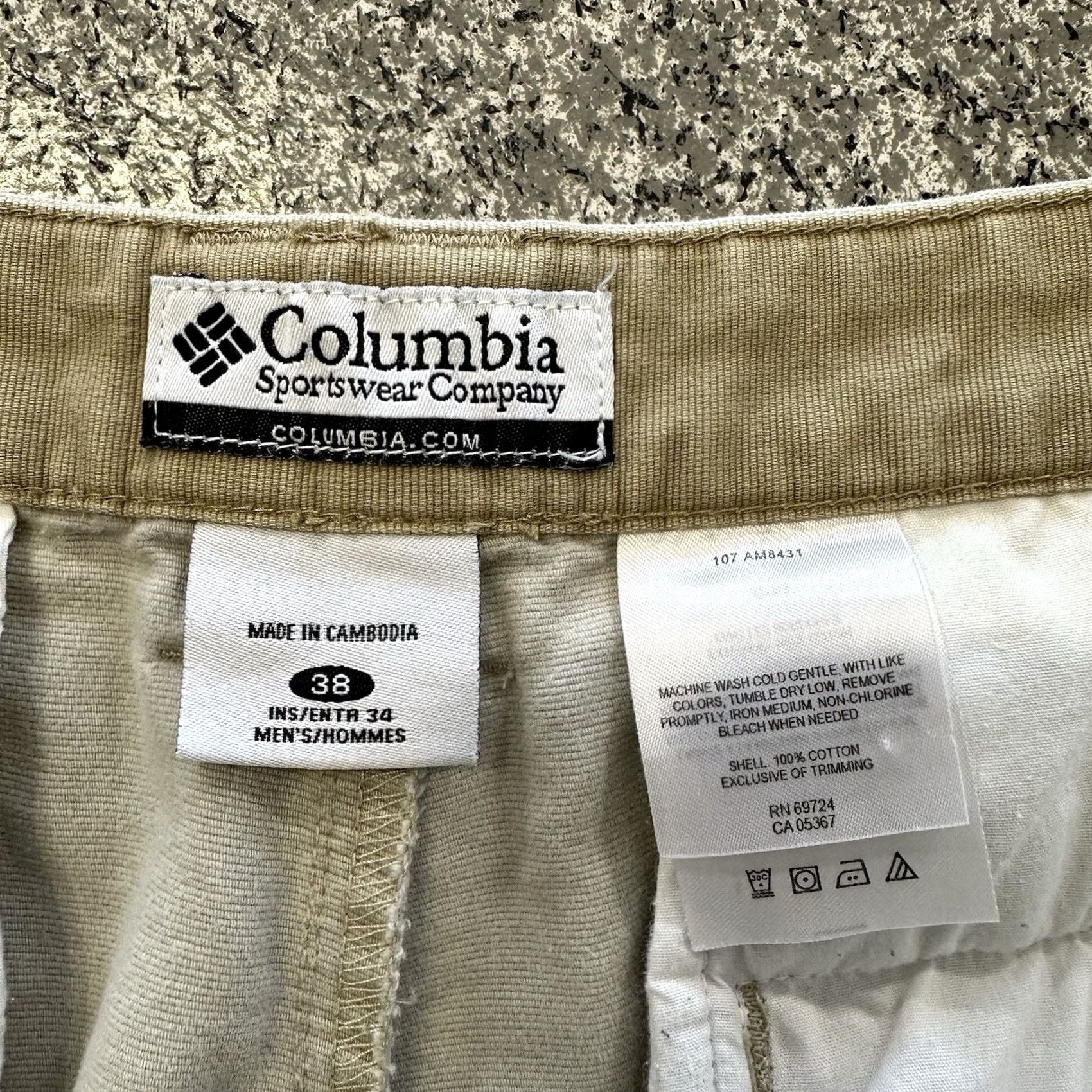 Vintage Columbia Pants Mens 38x33 Stonewash Ridge Utility Pant Rugged Outdoor Straight Jeans Chino Casual Size US 38 / EU 54 - 4 Thumbnail
