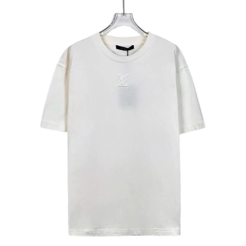 Louis Vuitton Louis Vuitton White logo monogrammed cotton crew neck shor Size US L / EU 52-54 / 3 - 1 Thumbnail