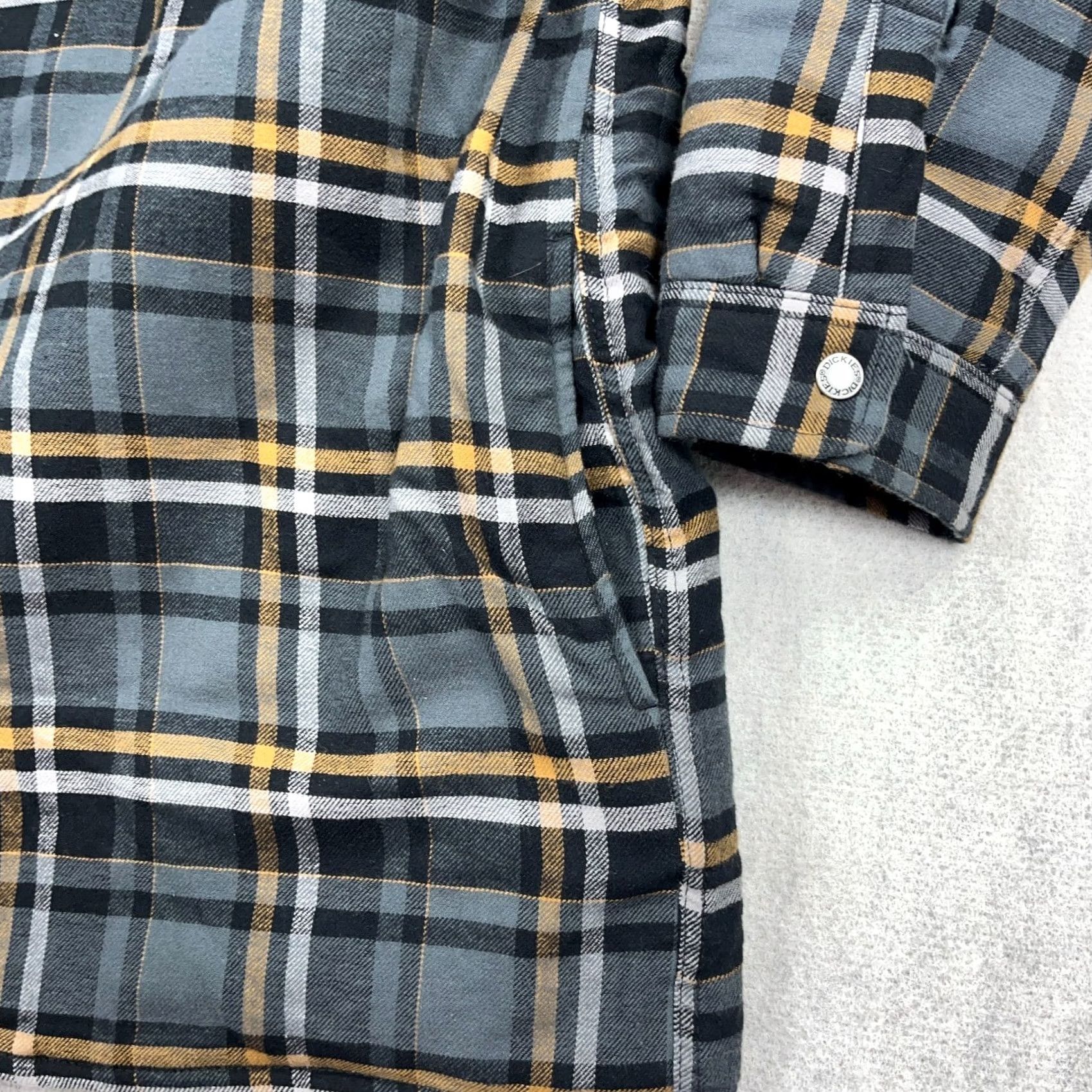 Dickies Dickies Shacket Men 3XL Gray Black Flannel Shirt Jacket Hooded Blanket Lined Shirt Jacket Jacket Black 3XL Dickies Size US XXL / EU 58 / 5 - 5 Thumbnail