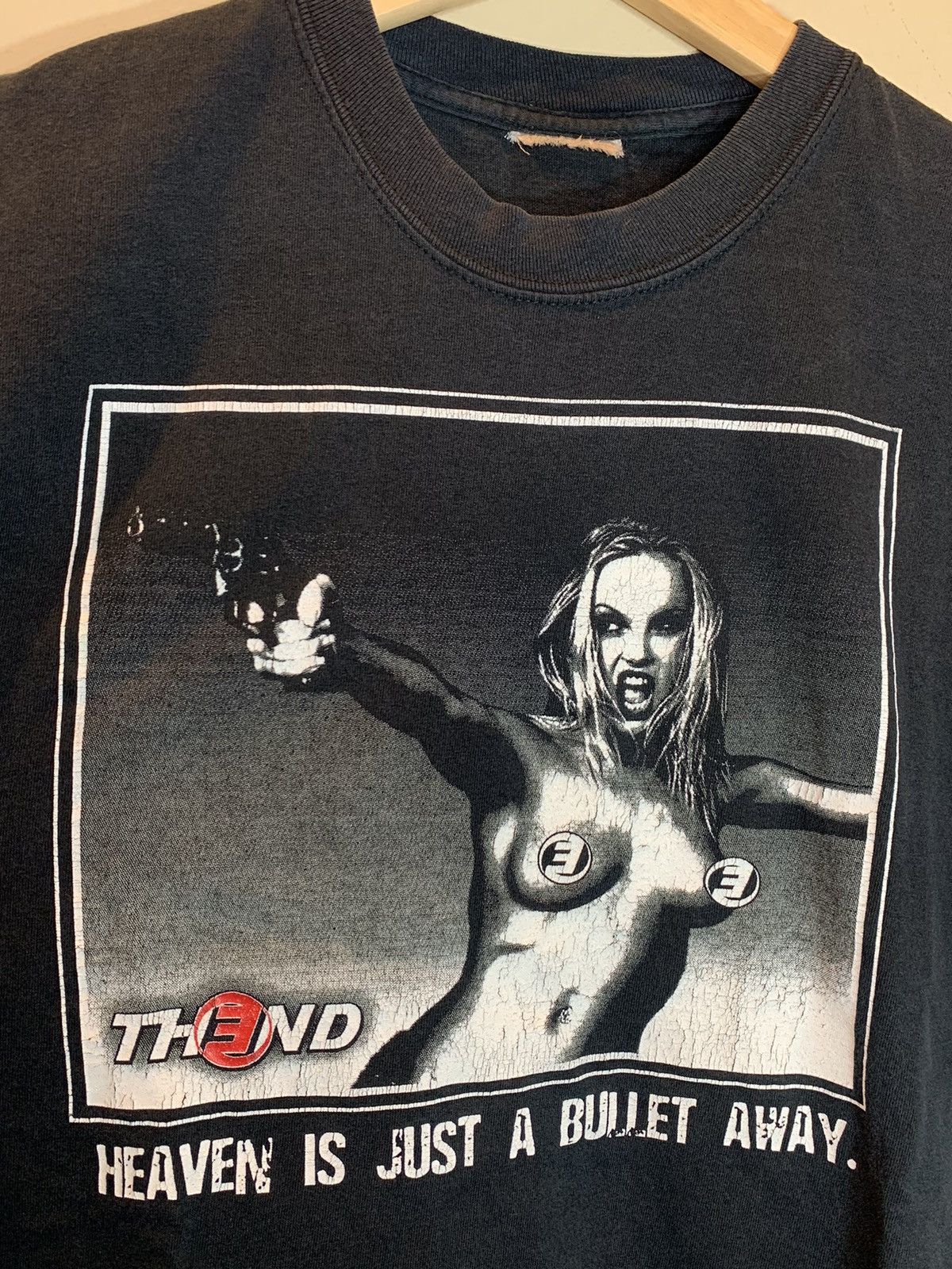 Band Tees *RARE* Vintage The End Heaven Is Just A Bullet Away T-Shirt Size US M / EU 48-50 / 2 - 2 Thumbnail