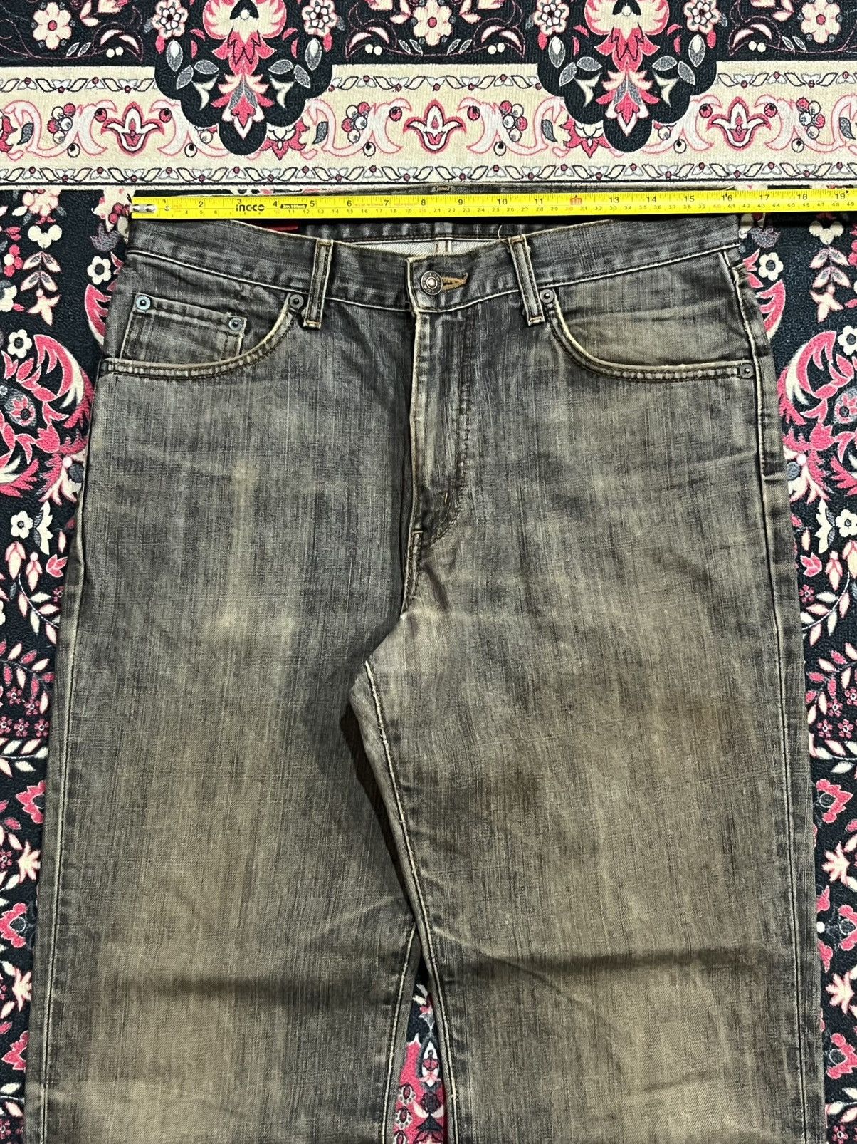 Edwin Vintage Edwin 503 Rusty Washed Straight Leg Jeans Size US 32 / EU 48 - 13 Thumbnail