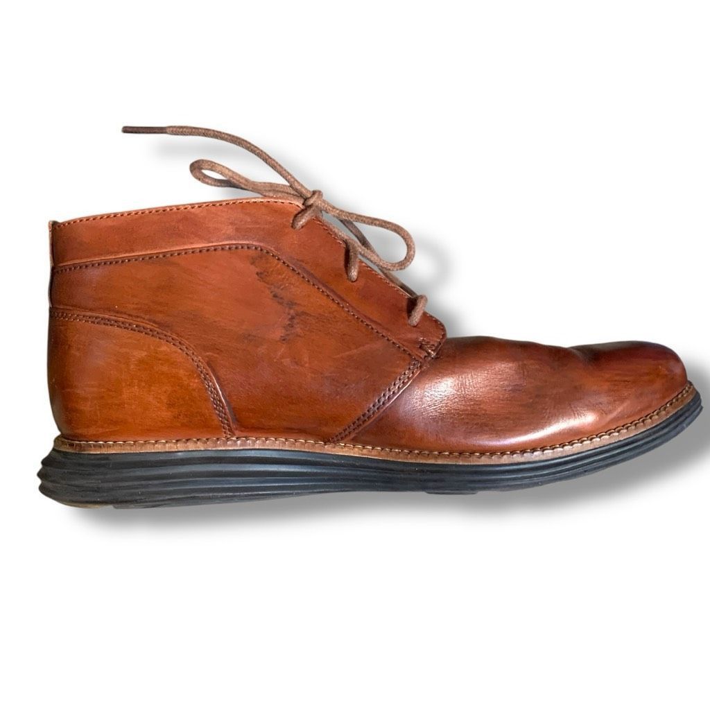 Cole Haan Cole Haan Men’s Original Grand Chukka Boots Brown Leather 8. Size US 8.5 / EU 41-42 - 9 Thumbnail