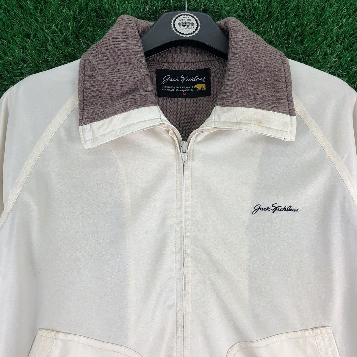 Japanese Brand Vintage 80's Casual Satin Zipper Jacket by Jack Nicklaus Size US S / EU 44-46 / 1 - 7 Thumbnail
