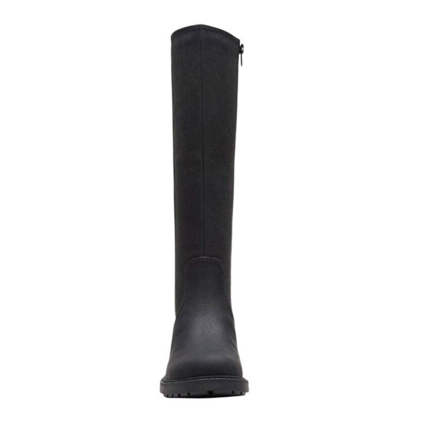 Clarks CLARKS / Opal Glow / Black / Leather / Zipper / Knee High / Size US 9.5 / IT 39.5 - 4 Thumbnail