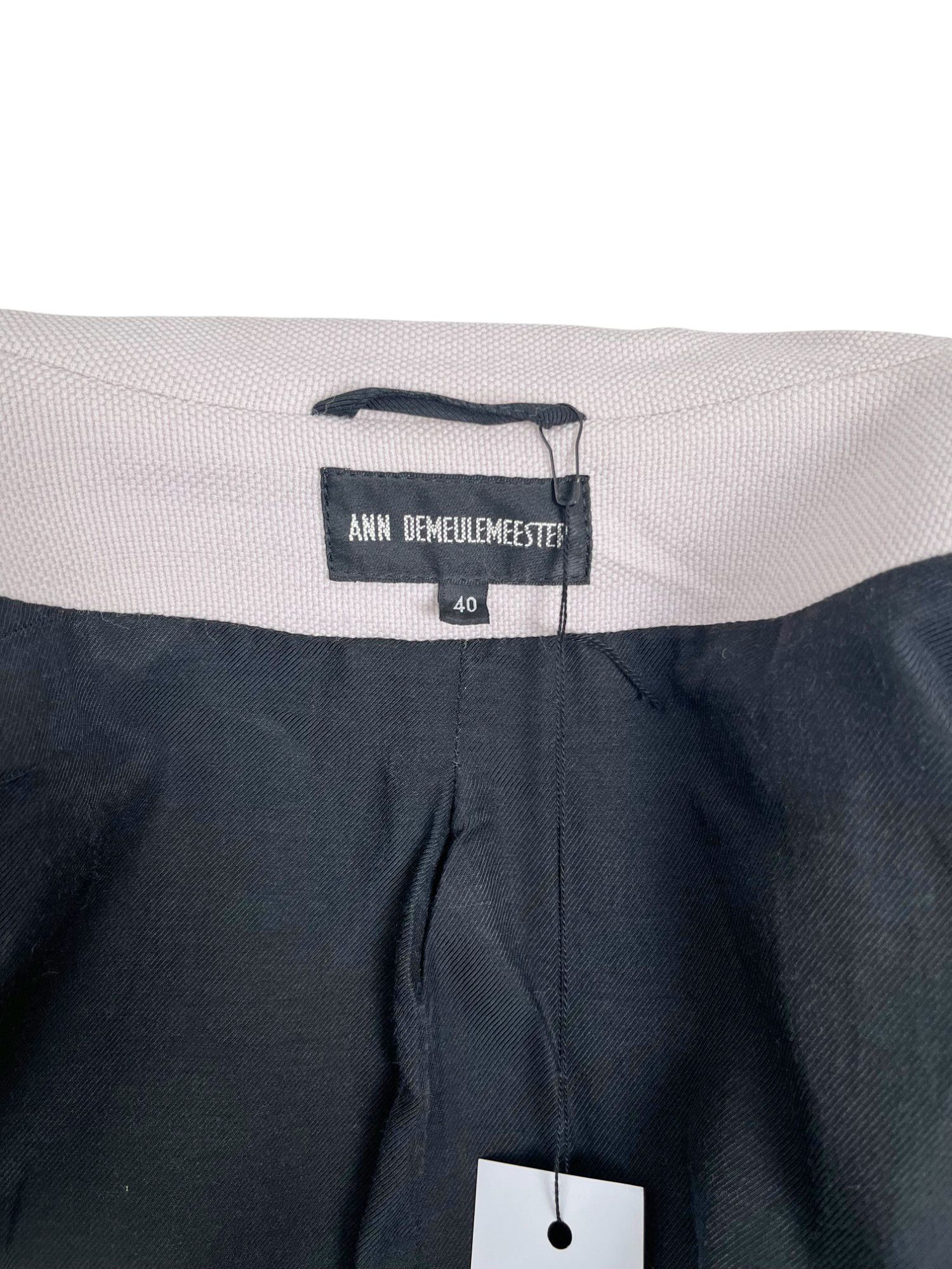 Ann Demeulemeester 2000's Ecru Asymmetric Wool Coat Size S / US 4 / IT 40 - 7 Thumbnail
