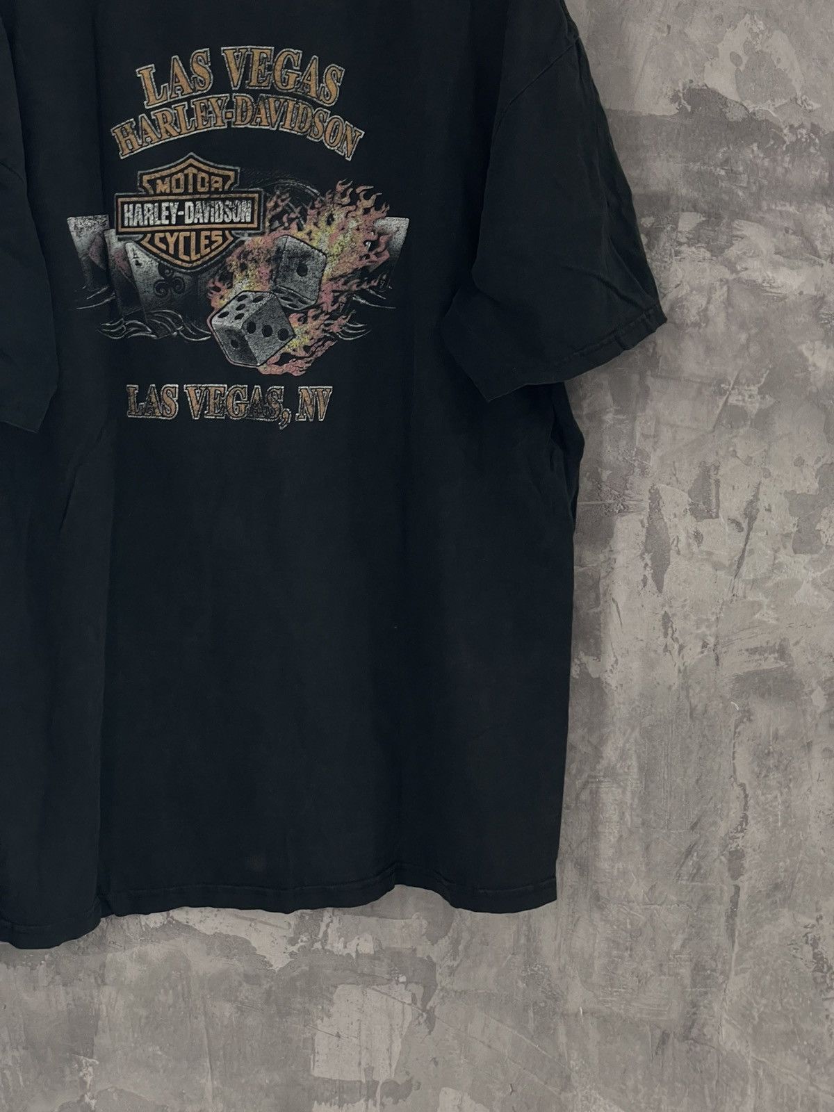 Harley Davidson × Vintage Vintage 90’s Faded Harley Davidson Las Vegas T Shirt Size US L / EU 52-54 / 3 - 7 Thumbnail