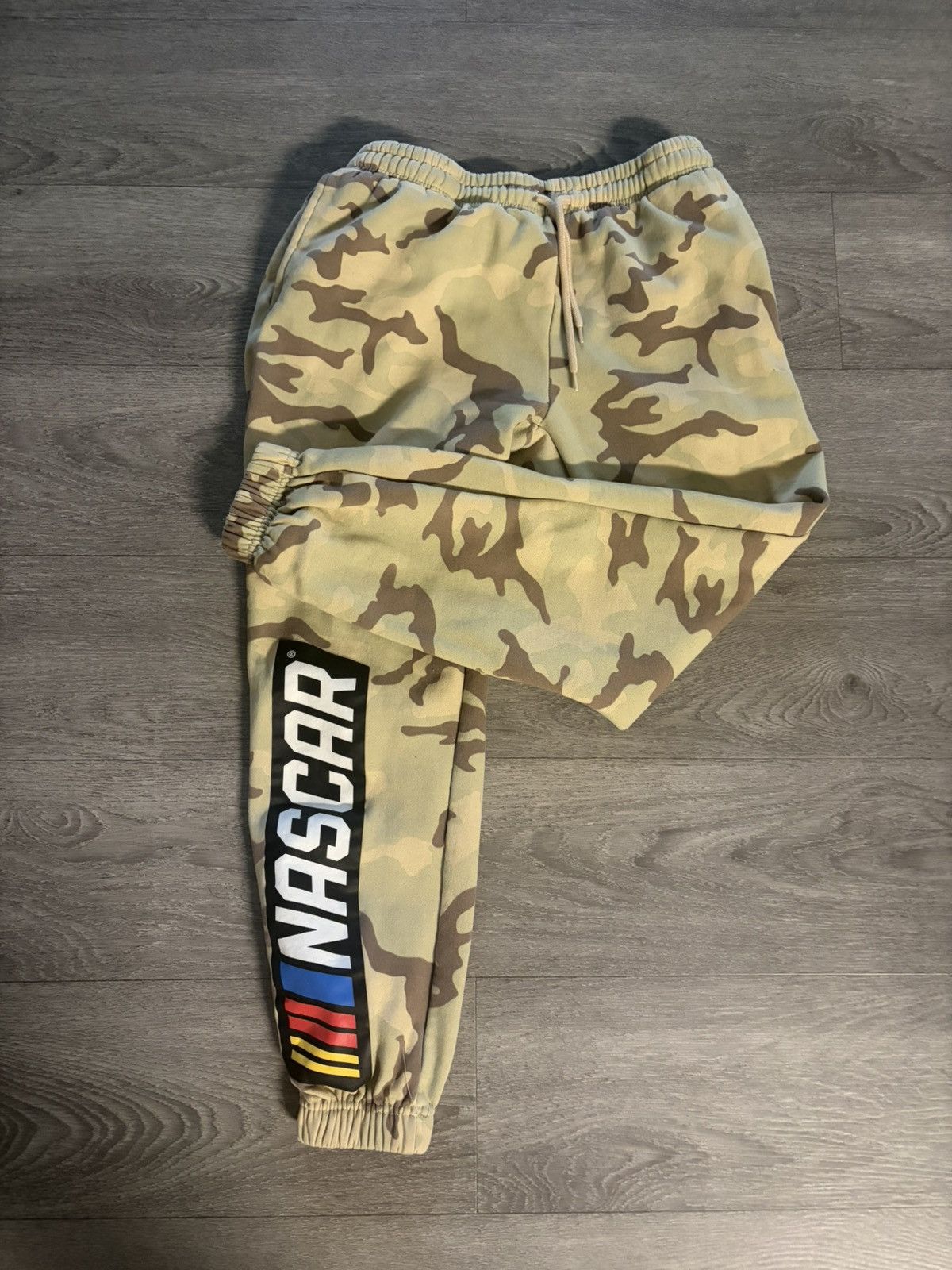 NASCAR Nascar Beige Camo Jogger Pants with Logo Size 28" / US 6 / IT 42 - 12 Thumbnail