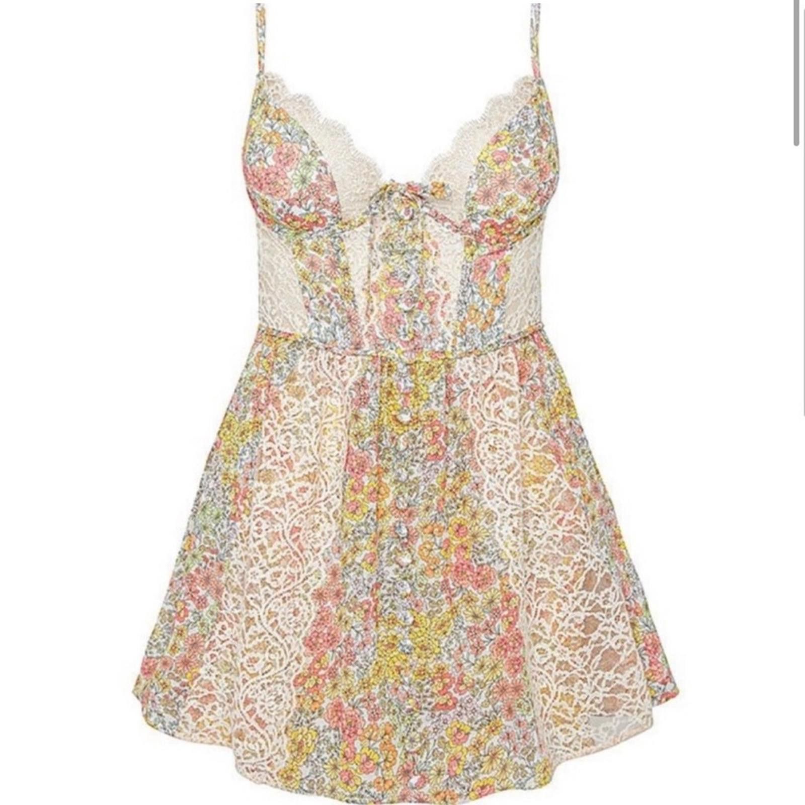 Other NWT Rare For Love and Lemons FL&L Esme Mini Dress Size Large Size L / US 10 / IT 46 - 1 Thumbnail