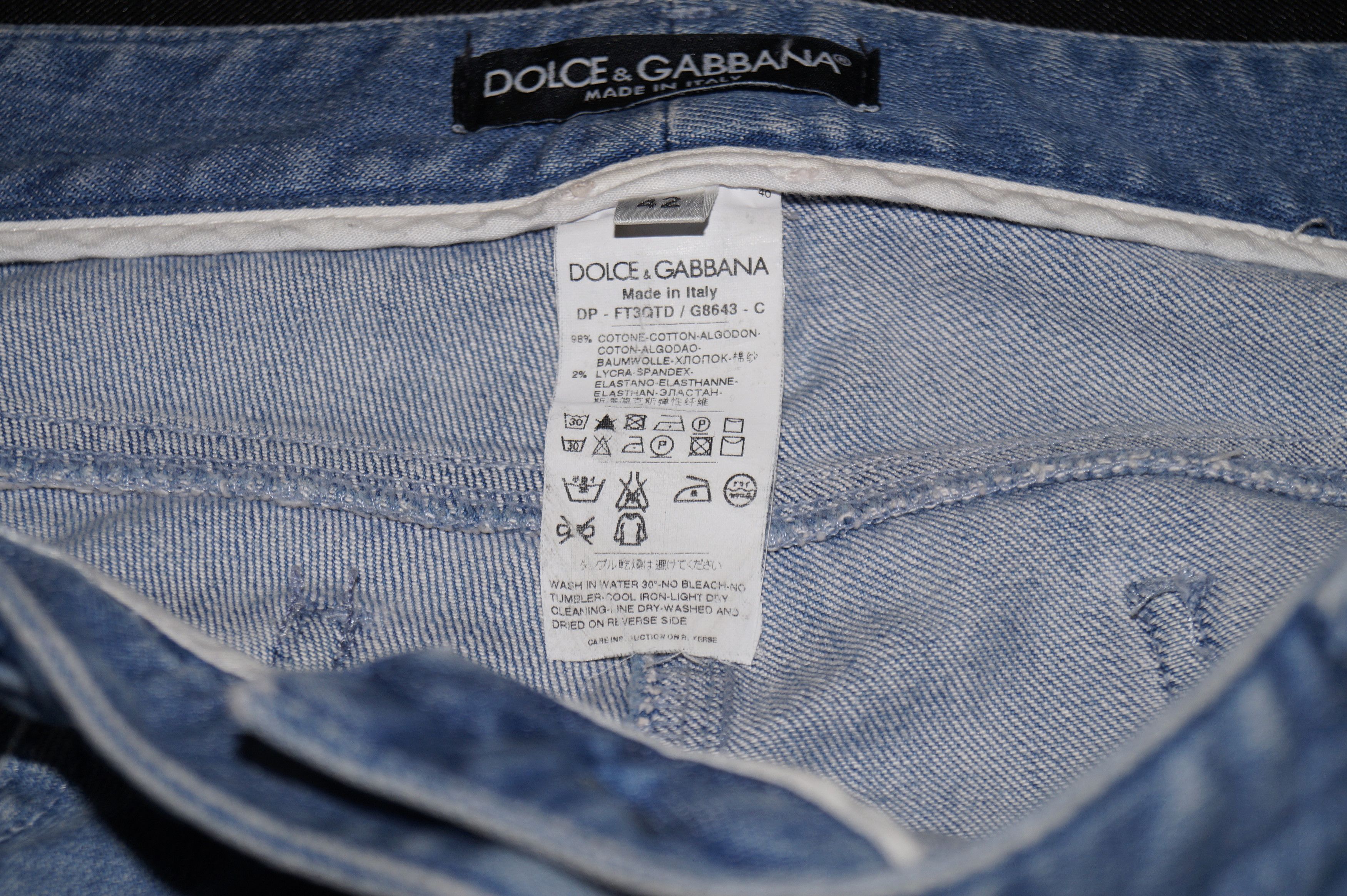 Dolce & Gabbana Dolce & Gabbana luxury Italian straigth jeans 42 size Size 42" / US 20 - 7 Thumbnail
