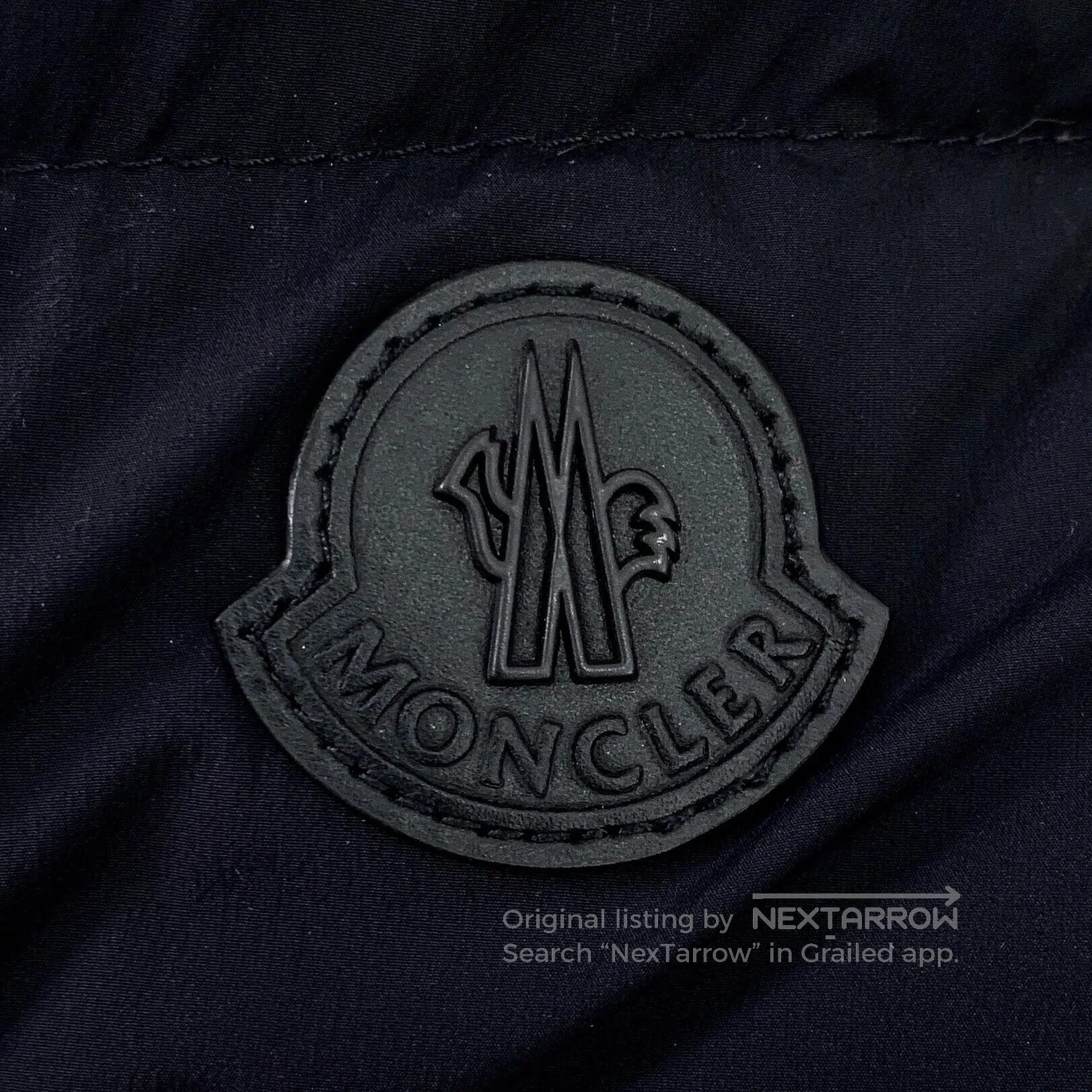 Moncler Moncler Black Logo Patch Hooded Double-Breasted Down Jacke Size US M / EU 48-50 / 2 - 5 Thumbnail