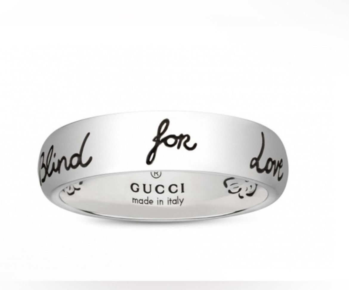 Gucci Gucci Blind for Love Ring Silver Ag 925 455247 Size ONE SIZE - 3 Thumbnail