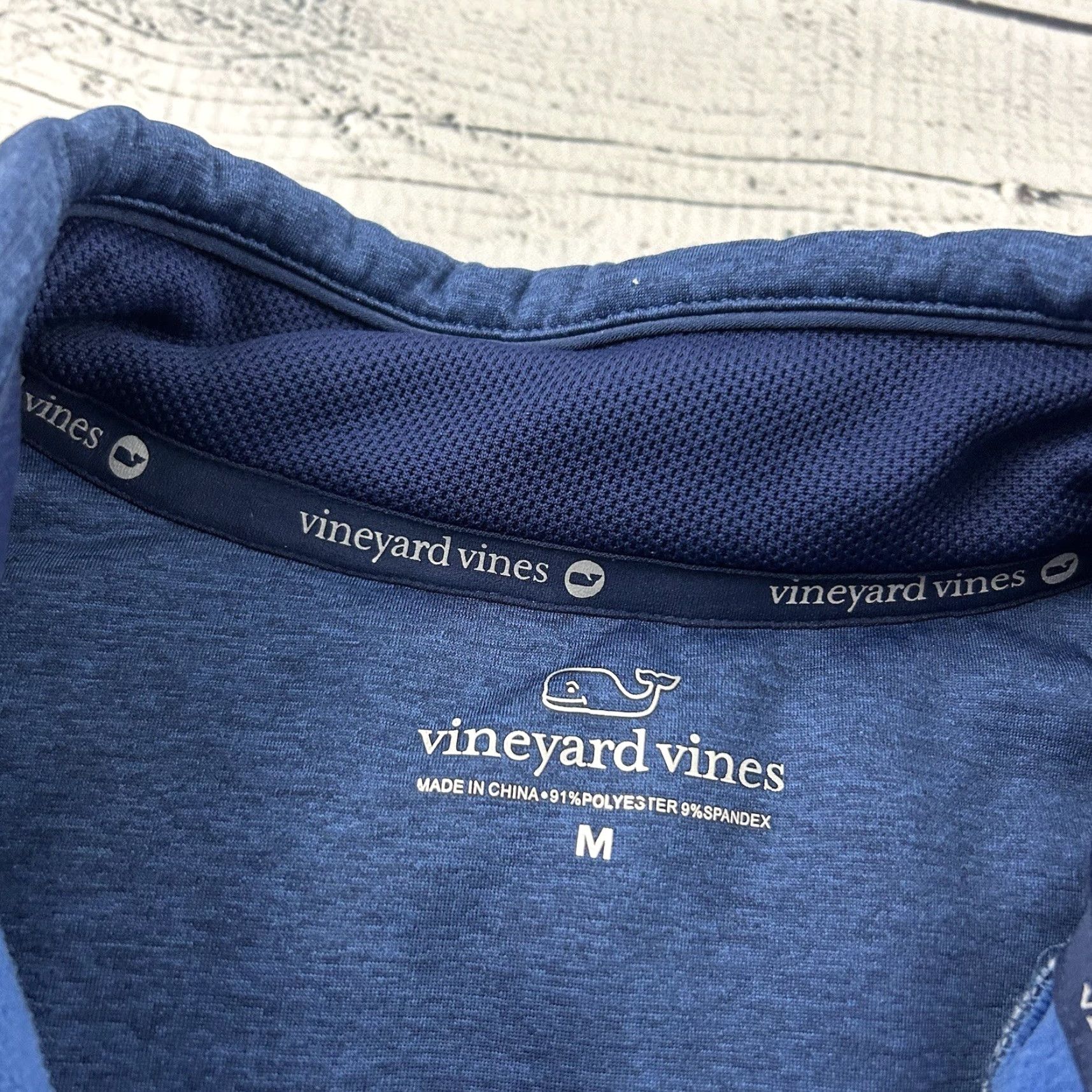 Vineyard Vines Vineyard Vines Jacket Men's Medium Blue 1/4 Zip Pullover Size US M / EU 48-50 / 2 - 2 Thumbnail