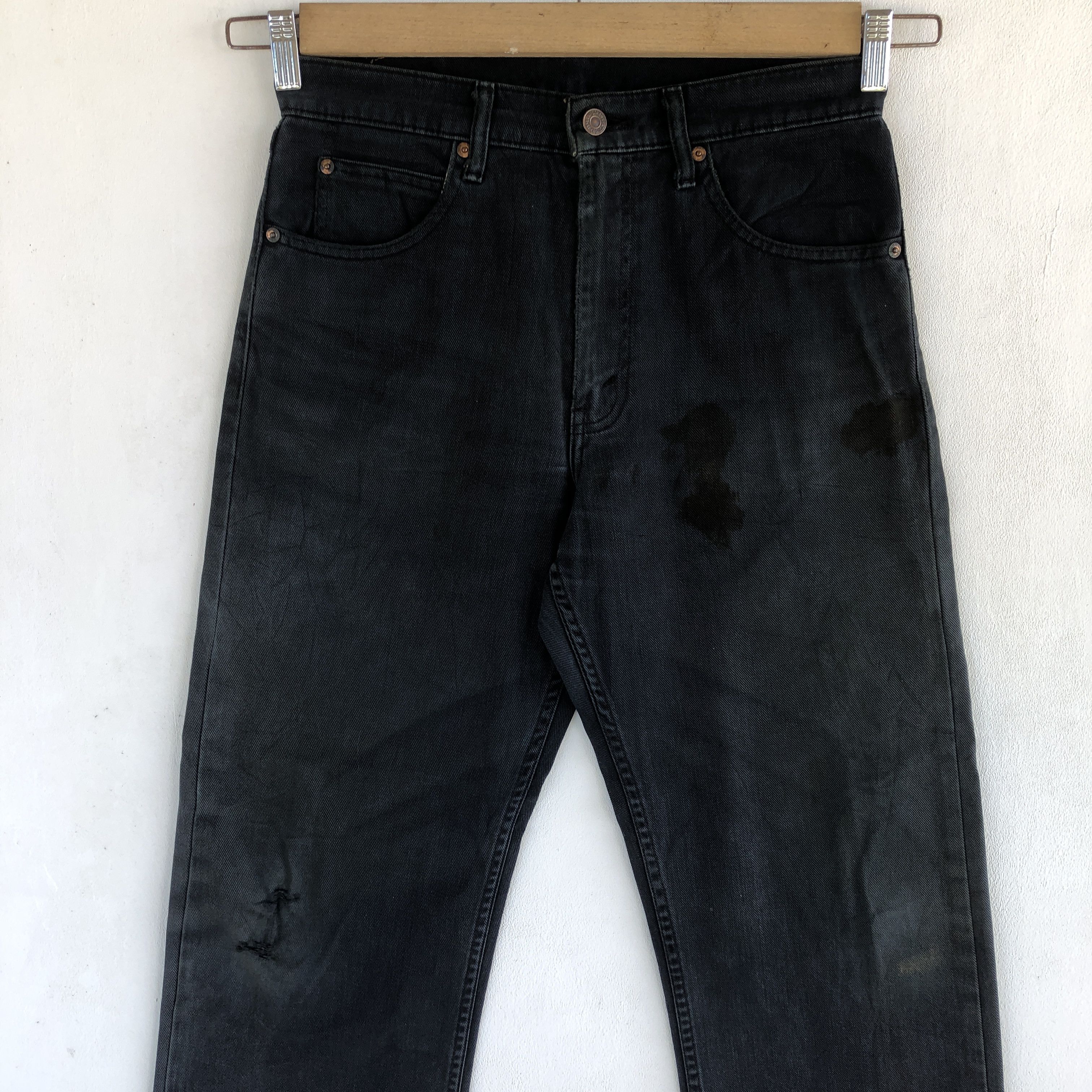 Levi's Vintage Levis 512 Jeans Super Black Levis 512 Denim Pants Size 28" / US 6 / IT 42 - 3 Thumbnail