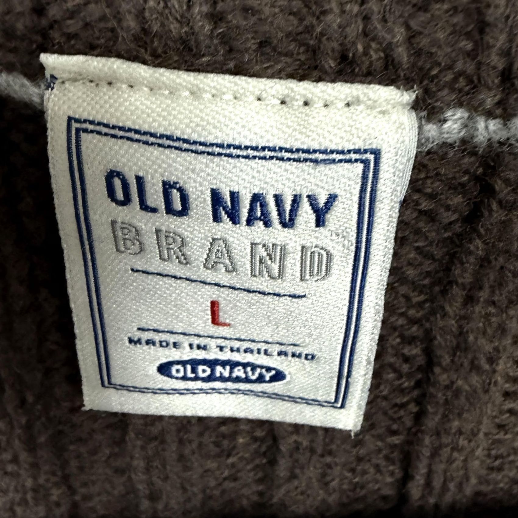 Old Navy Vintage Old Navy Sweater Mens L Brown 1/4 Zip Mock Neck Knit Earthy Gorpcore Size US L / EU 52-54 / 3 - 5 Thumbnail