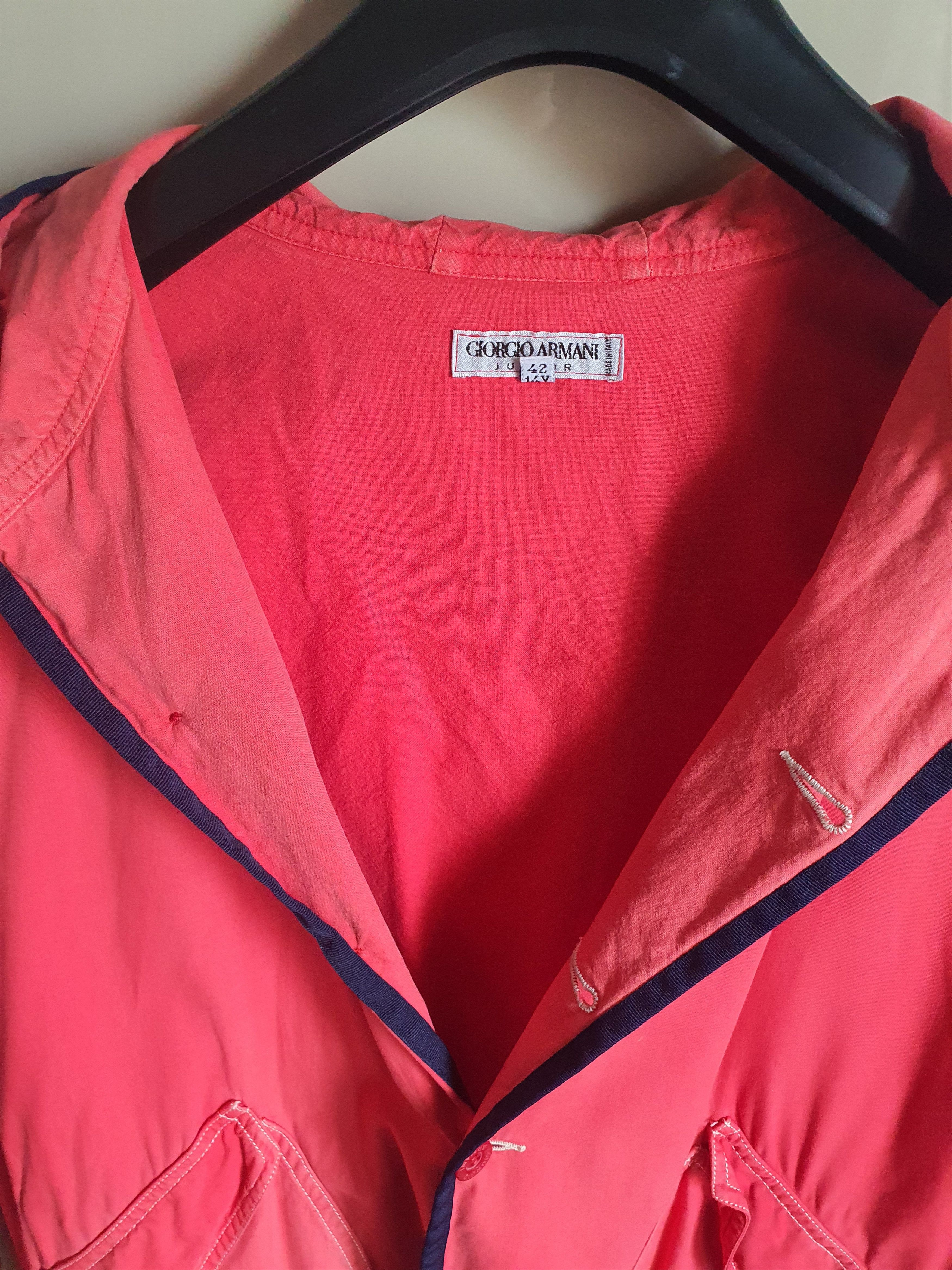 Giorgio Armani Vintage Rare Giorgio Armani Hooded jacket S/M Size US S / EU 44-46 / 1 - 5 Thumbnail
