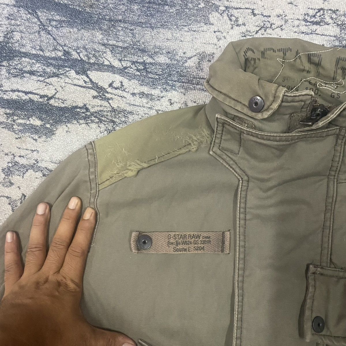 G-Star × Japanese Brand Vintage G star Military Combat Style Field Jacket Size US L / EU 52-54 / 3 - 9 Thumbnail