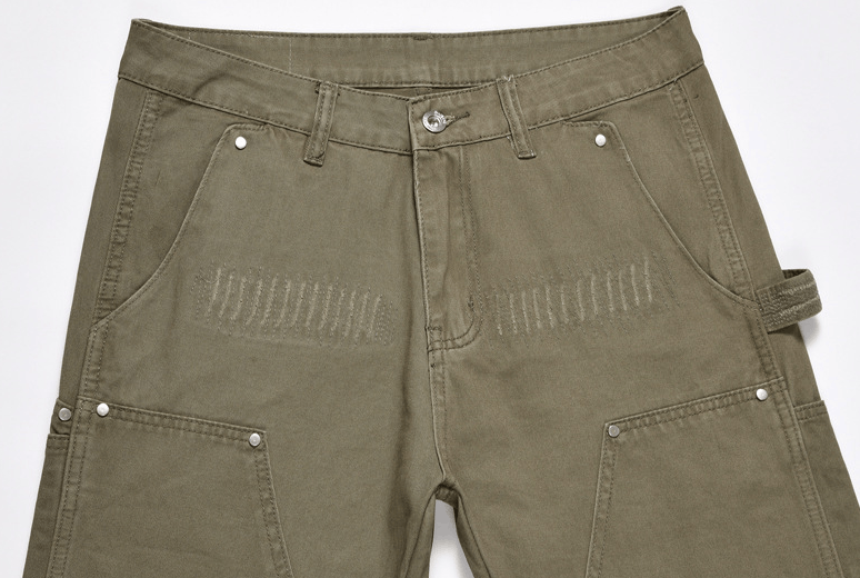 Japanese Brand × Jean High street American men's casual cargo jeans Size US 32 / EU 48 - 3 Thumbnail