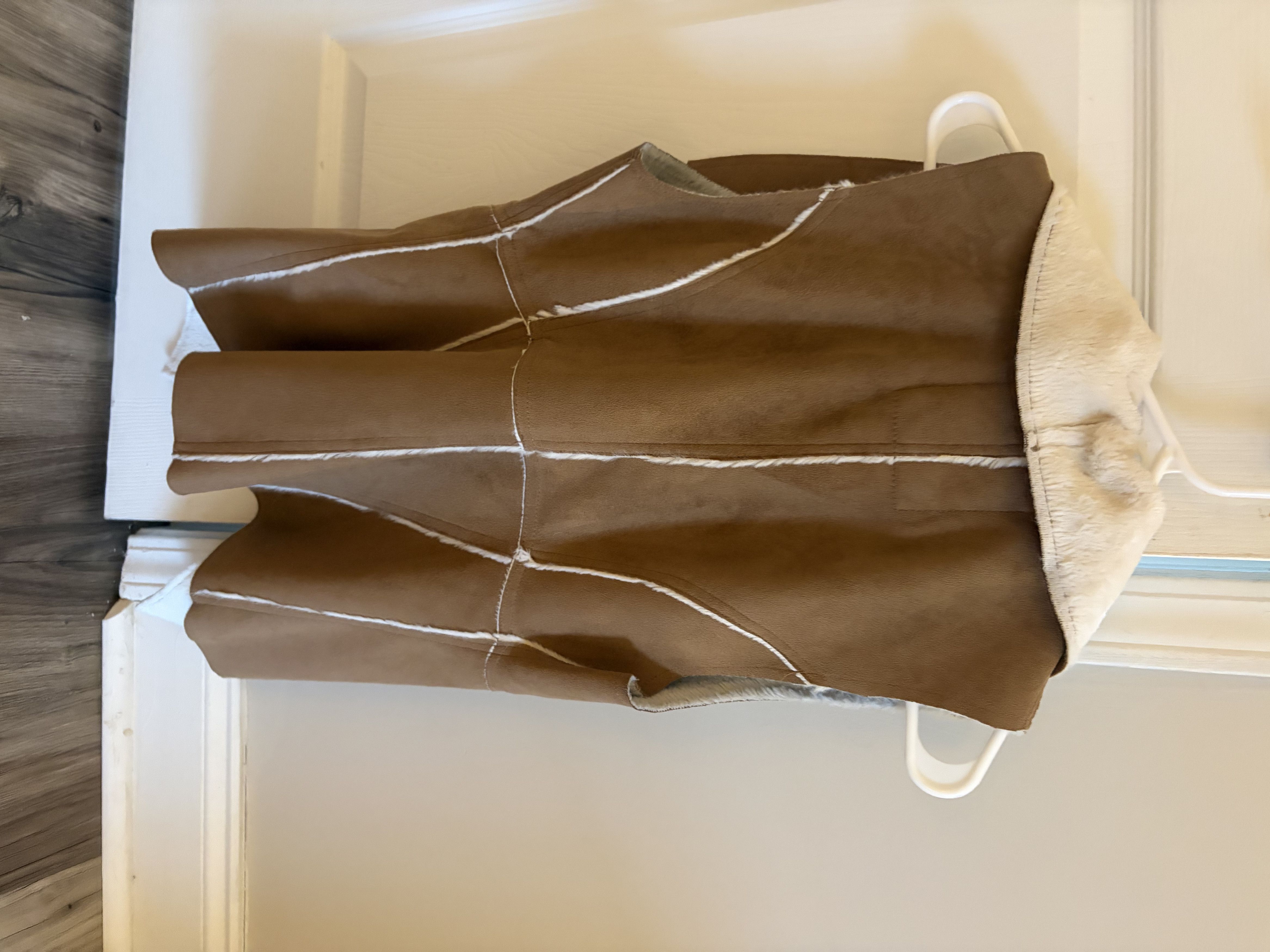 Other ME JANE Faux Fur Shell Vest Brown Cream Size S Size S / US 4 / IT 40 - 3 Thumbnail