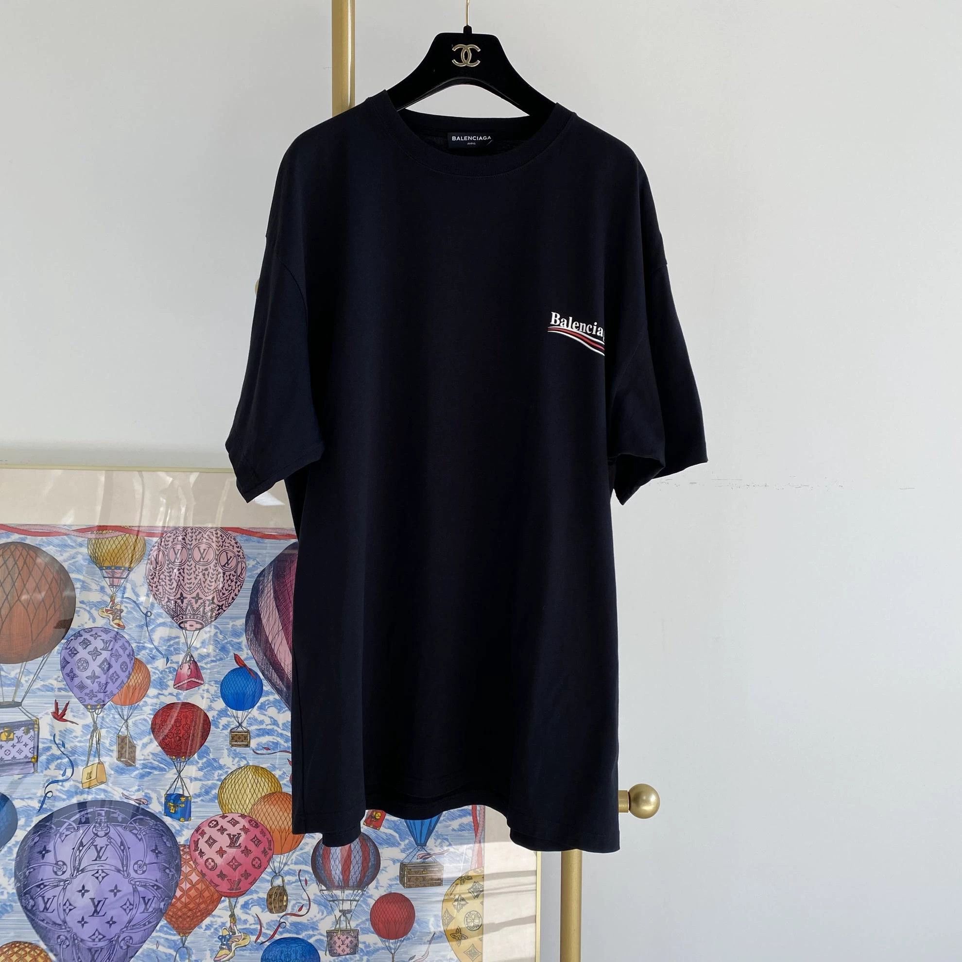 Balenciaga Balenciaga Logo Black T-Shirt M Size Size US M / EU 48-50 / 2 - 1 Thumbnail