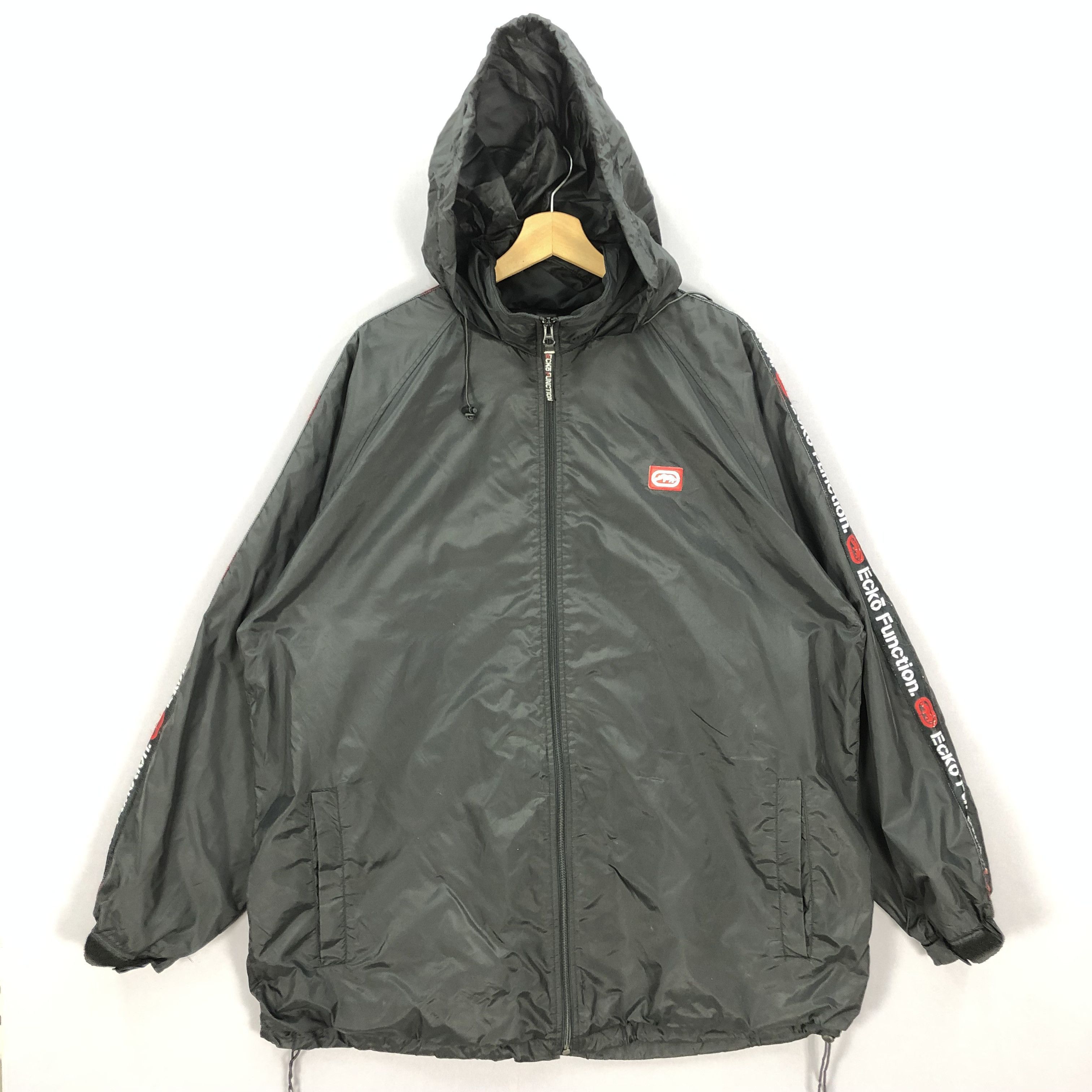 Ecko Unltd. × Vintage Vintage Ecko Function Hoodie Windbreaker Nylon Jacket Size US XL / EU 56 / 4 - 4 Thumbnail