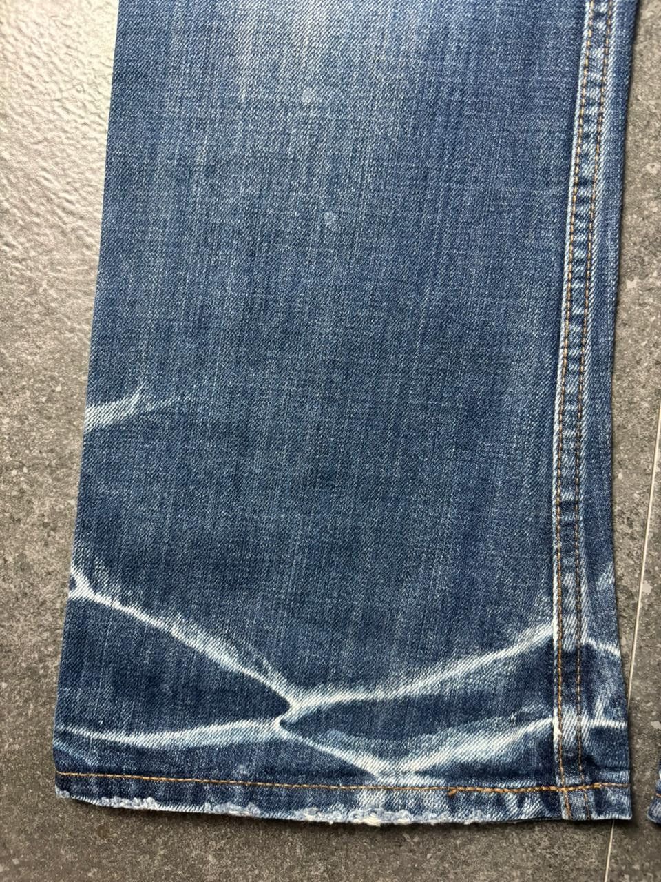 JACKROSE 2000s Jackrose Clas Marks Distressed Bootcut Jeans Size US 31 - 18 Thumbnail