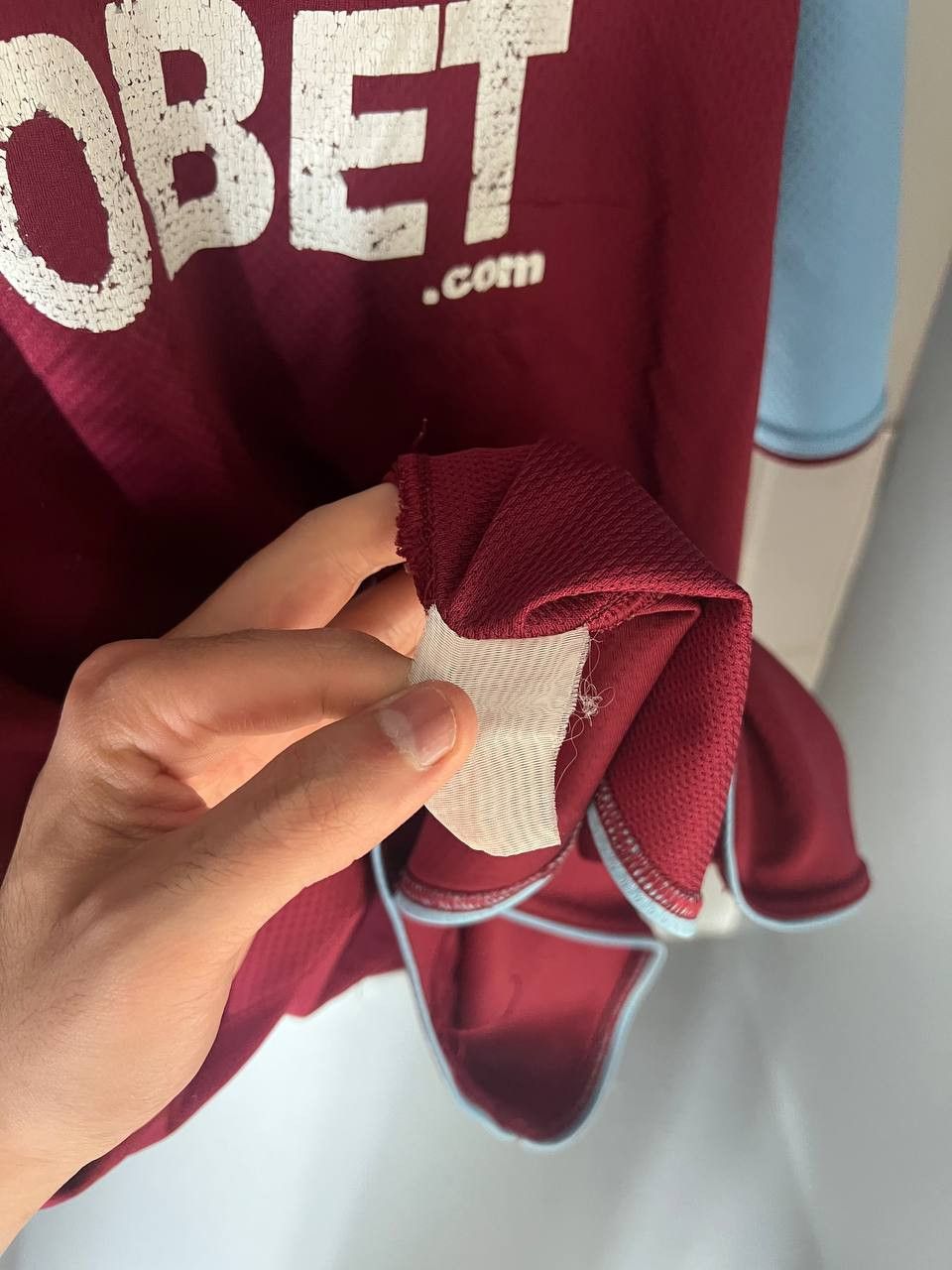 Vintage VARY RARE MACRON WEST HAM UNITED ENGLAND SOCCER JERSEY RETRO Size US XXL / EU 58 / 5 - 3 Thumbnail