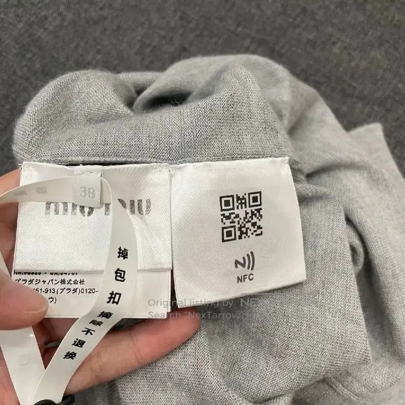 Miu Miu Miu Miu Gray Cashmere Sweater . Size M / US 6-8 / IT 42-44 - 5 Thumbnail