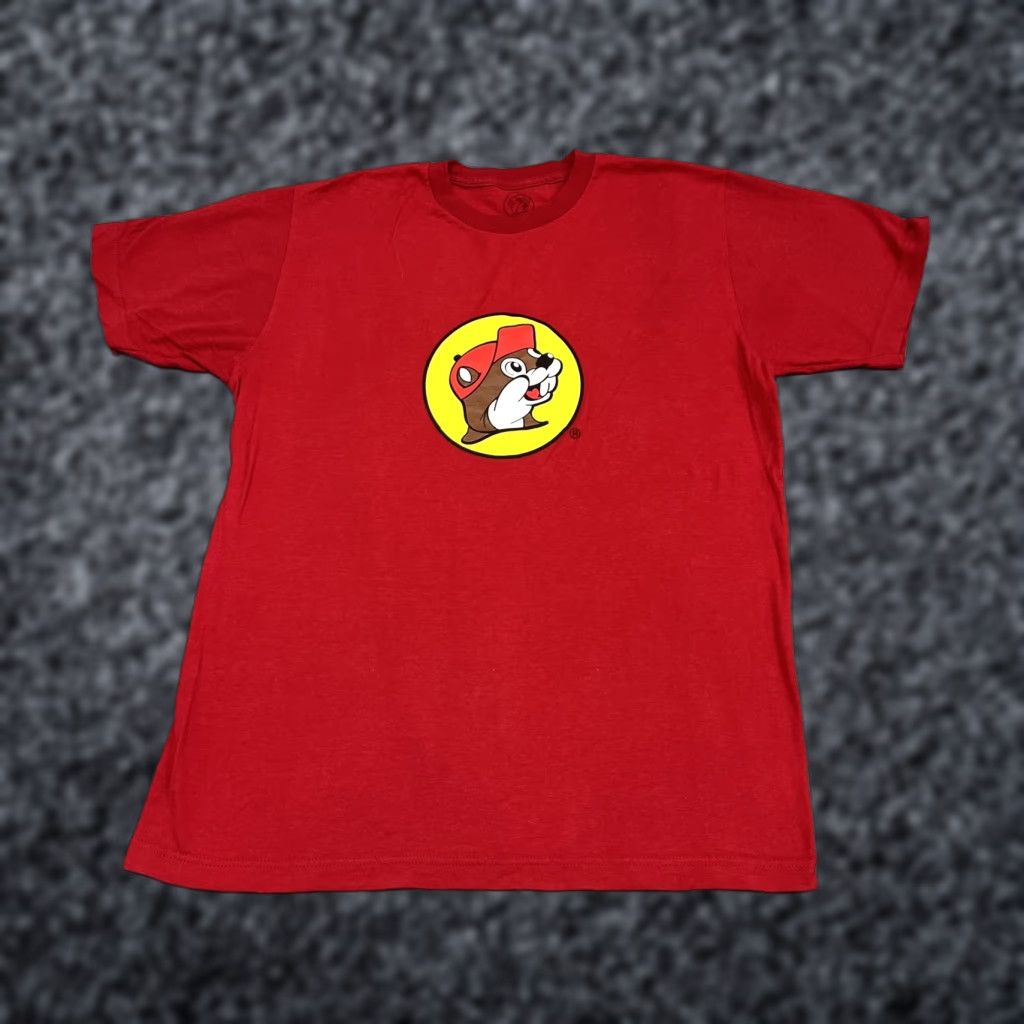 Logo 7 Buc-ee's Shirt Mens M Red Graphic T-Shirt Crew Neck Cotton logo Front Beaver Size US M / EU 48-50 / 2 - 1 Thumbnail