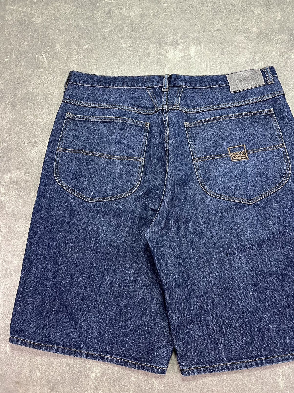 Marithe + Francois Girbaud Marithe + Francois Girbaud Baggy Logo Denim Jorts Shorts 40 Size US 40 / EU 56 - 9 Thumbnail