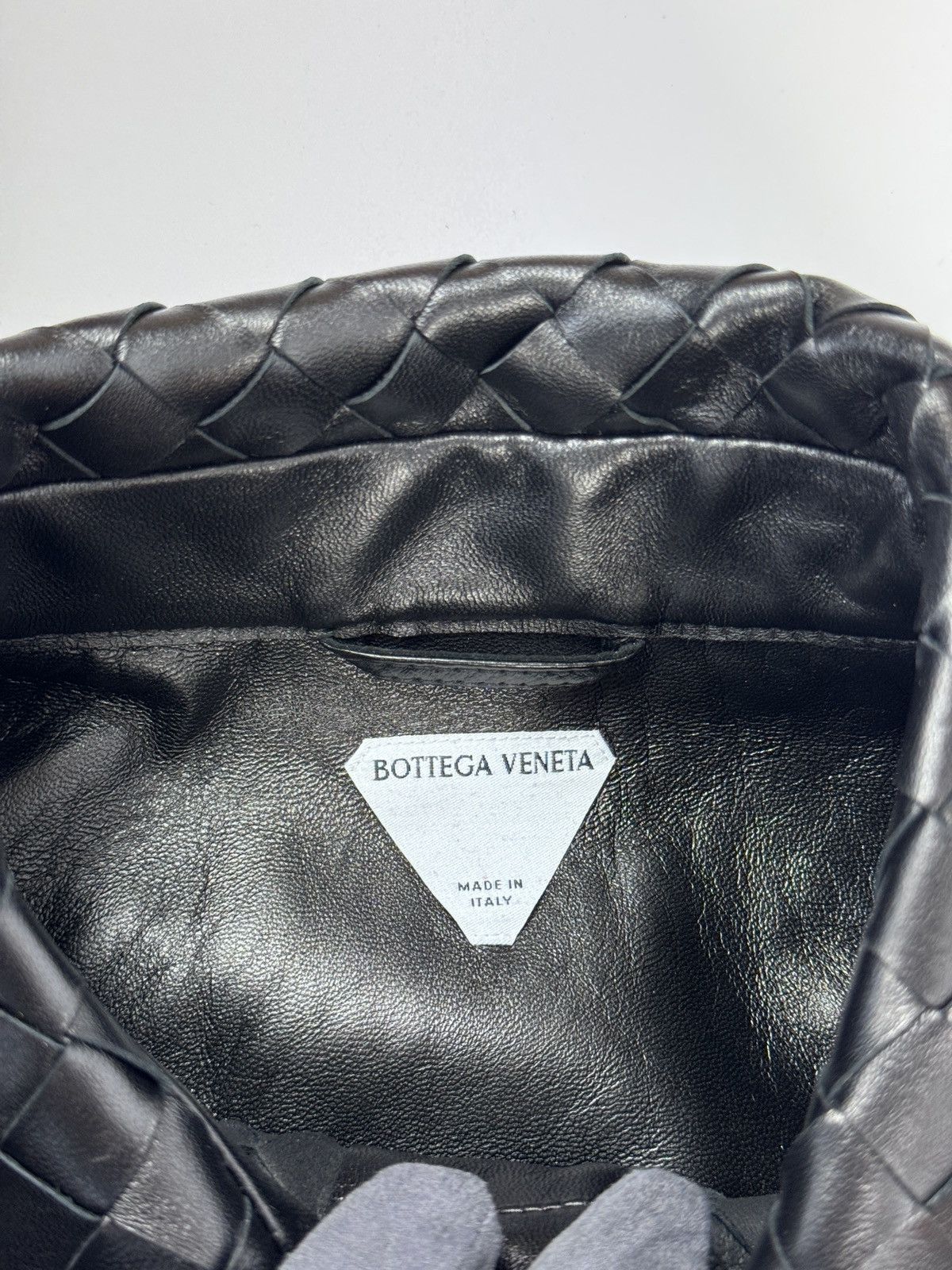 Bottega Veneta INTRECCIATO HAND VOWEN LAMBSKIN OVERSIZED SHIRT 50 Size US L / EU 52-54 / 3 - 3 Thumbnail