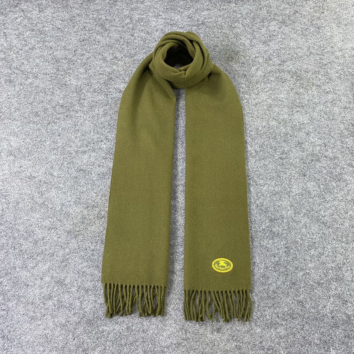 Burberry × Vintage Burberry Wool Muffler / Scarf / Neckwear - T1349 Size ONE SIZE - 1 Thumbnail