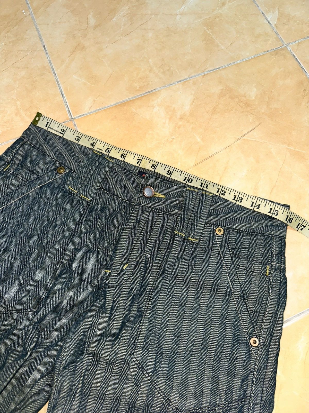 If Six Was Nine × Japanese Brand × Le Grande Bleu (L.G.B.) Blue Way Carpenter Flared Jeans Size 31" - 7 Thumbnail