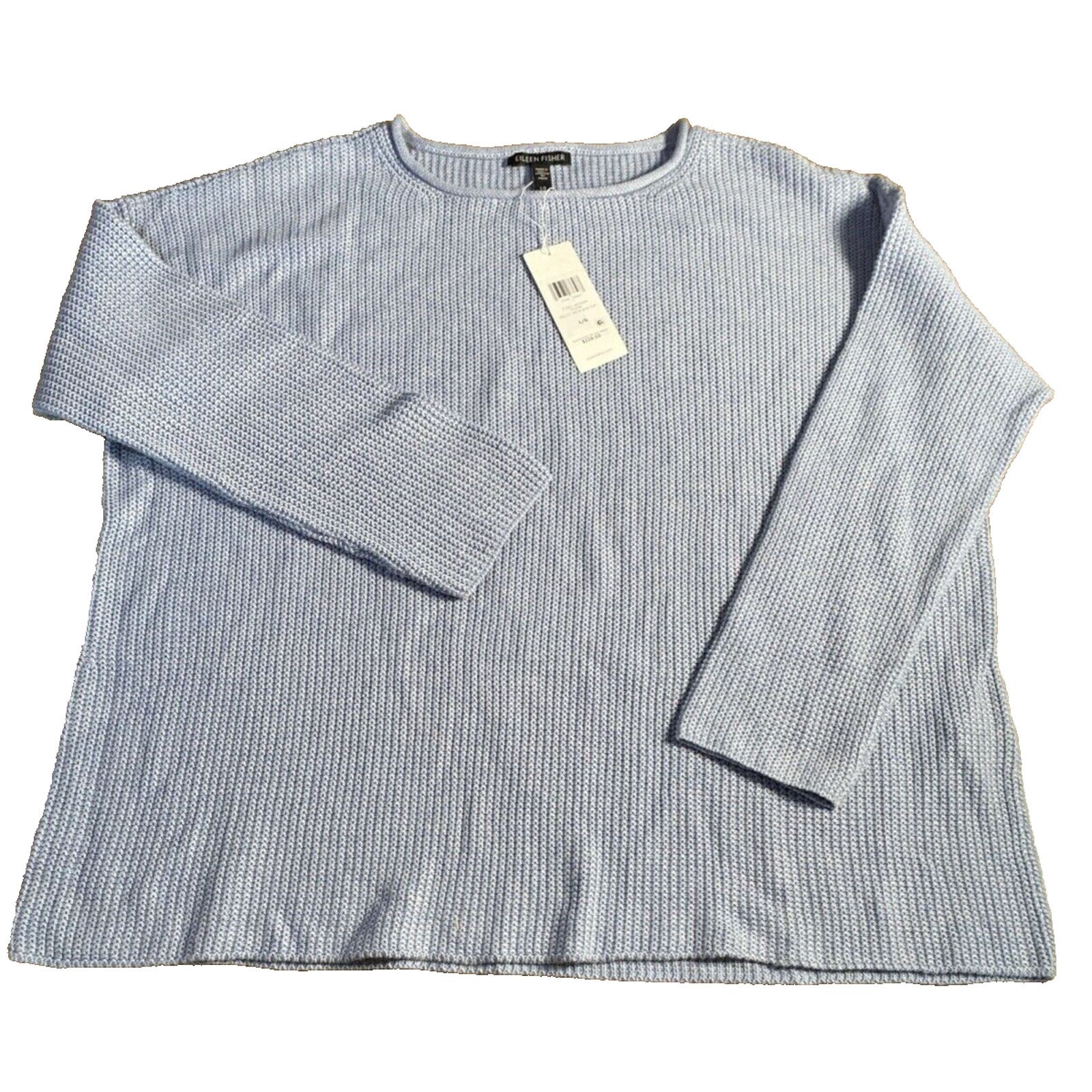 Eileen Fisher NWT Eileen Fisher Delphine Ballet Neck Side Slit Sweater L Size L / US 10 / IT 46 - 2 Thumbnail