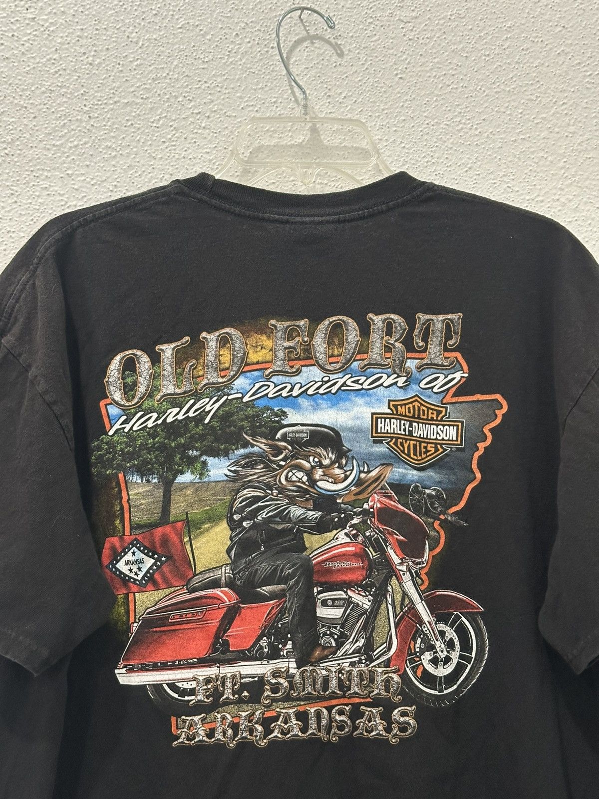 Harley Davidson Vintage Harley Davidson Old Fort Smith Arkansas Engine XL Size US XL / EU 56 / 4 - 2 Thumbnail