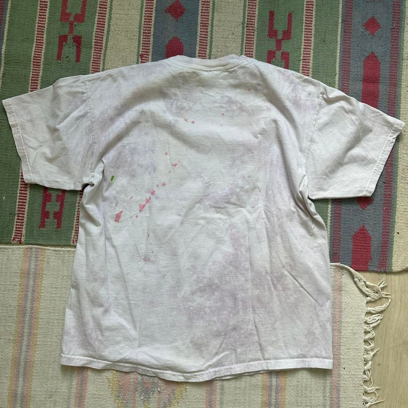 Other × Vintage Rare Vintage 90s Man Woman Adult Tie Dye Quote Graphic Tee Size US L / EU 52-54 / 3 - 5 Thumbnail