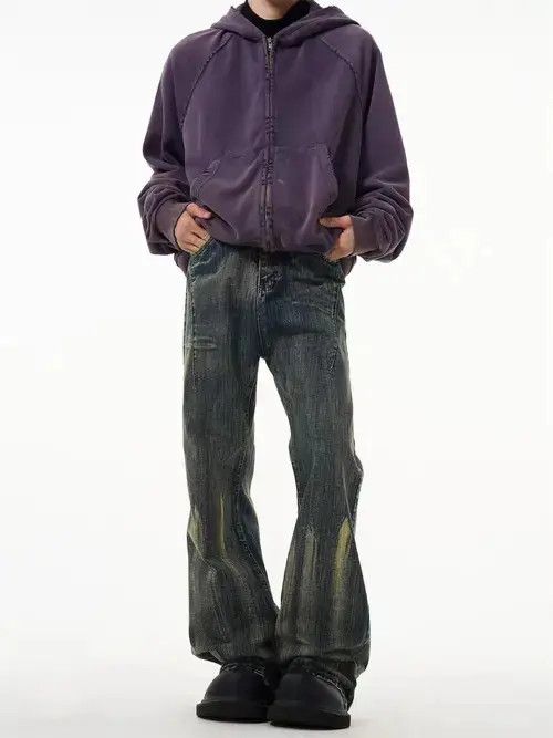 Other Vintage slub textured micro-flare jeans Size US 32 / EU 48 - 2 Thumbnail