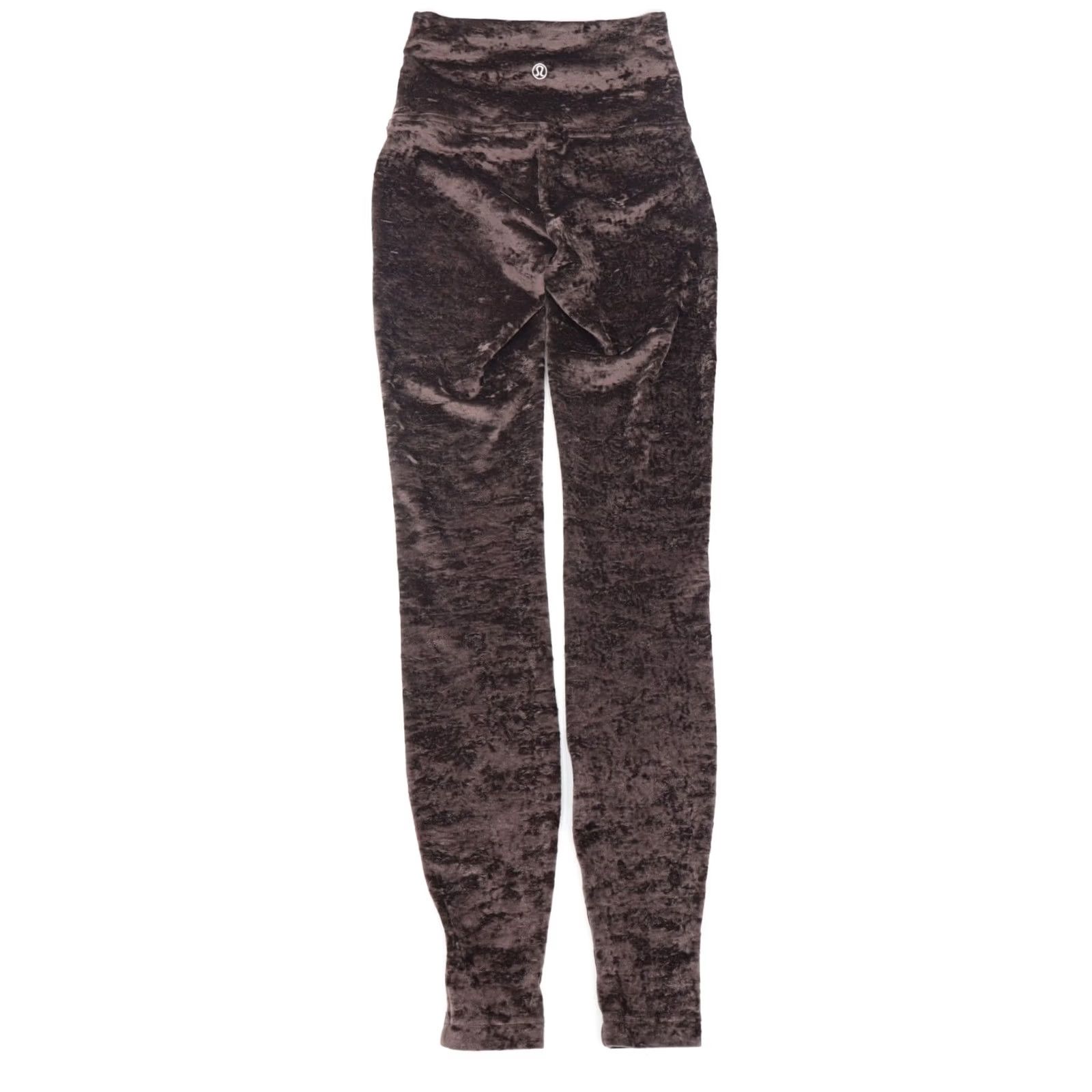 Lululemon Lululemon Women's Wunder Lounge High Rise Tight Crushed Velvet French Press Sz 2 Size ONE SIZE - 3 Thumbnail