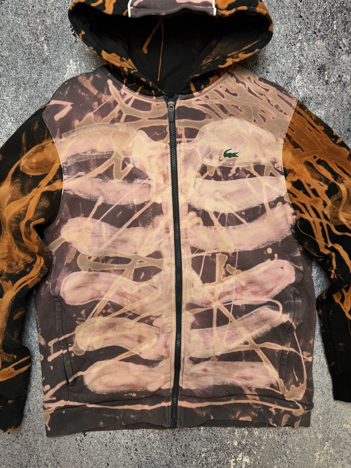 Lacoste CRAZY CUSTOM SKELETON LACOSTE ZIP HOODIE Size US L / EU 52-54 / 3 - 6 Thumbnail