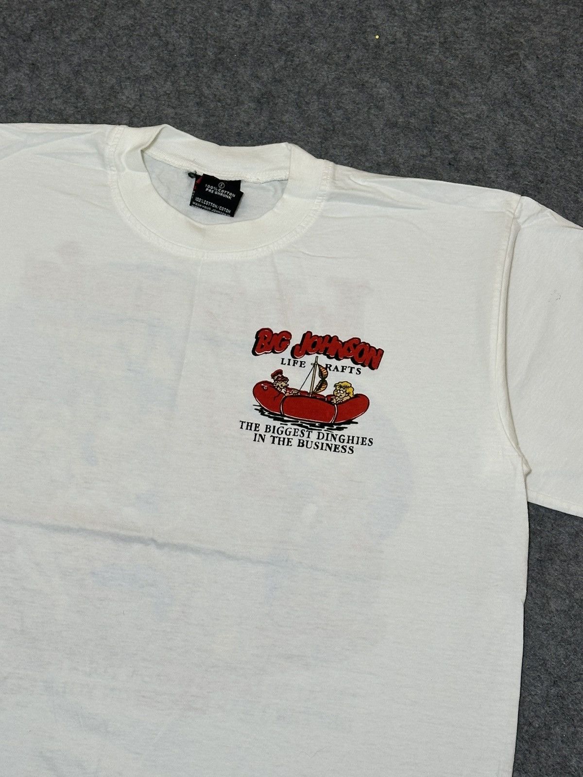 Big John vintage Big Johnson "Life Rafts" t-shirt. Size US L / EU 52-54 / 3 - 4 Thumbnail