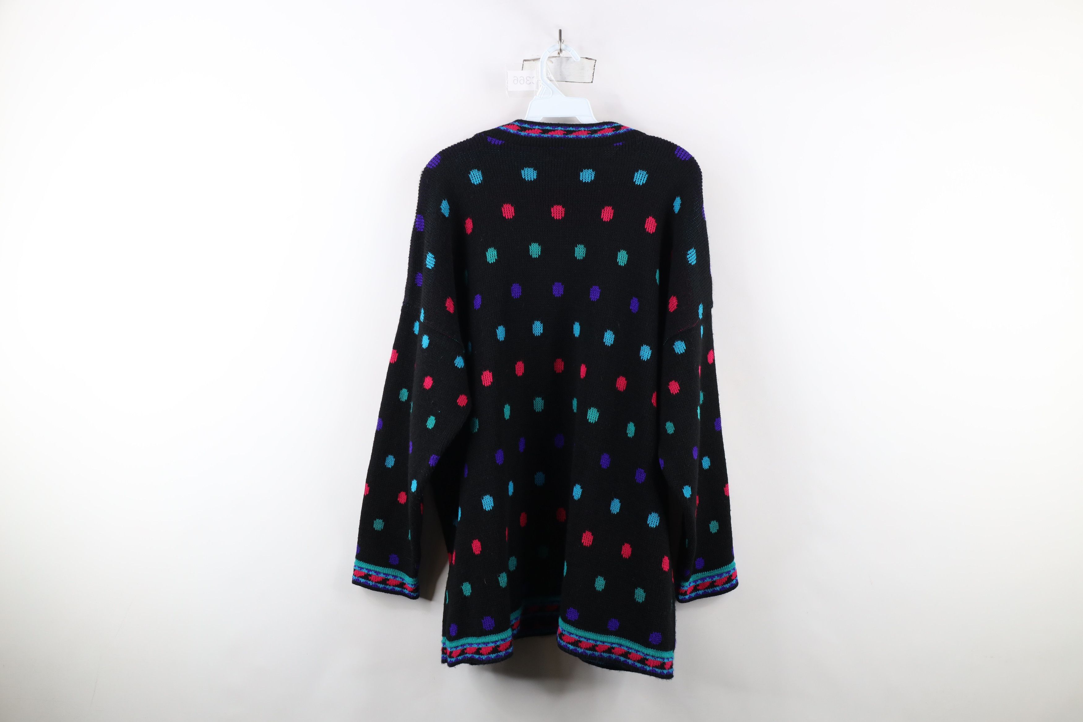 Vintage Vintage 90s Streetwear Southwestern Knit Tunic Sweater USA Size XXL / US 16-18 / IT 52-54 - 9 Thumbnail