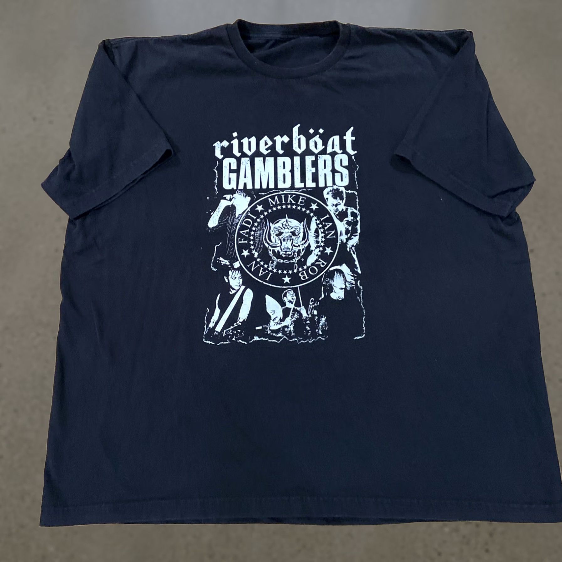 Vintage VINTAGE T Shirt Punk Rock Riverboat Gamblers Texas Punk Ramotorhead 2XL Men Graphic Tee Short Sleeve 1980s Punk Size US XXL / EU 58 / 5 - 1 Thumbnail