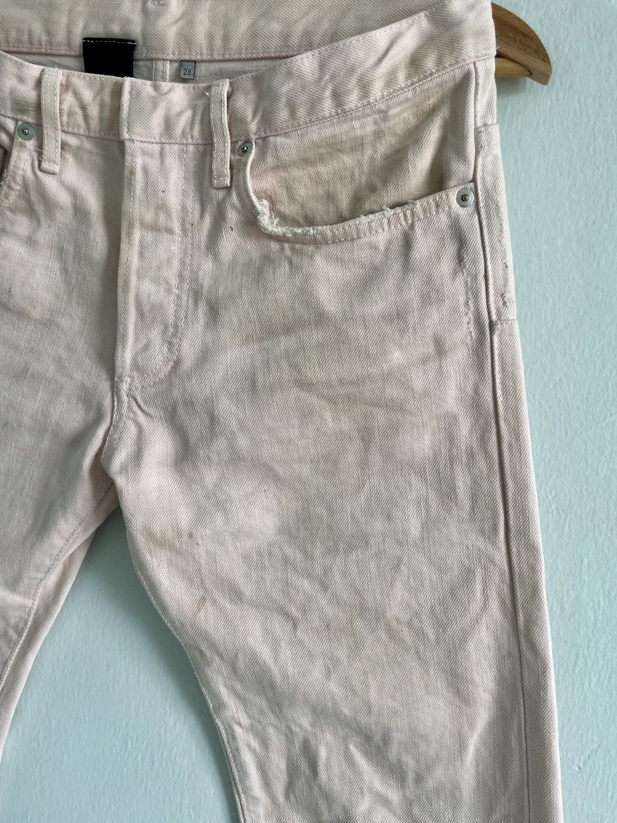 Dior Hedi Slimane White Clawmark Denim Size US 28 / EU 44 - 8 Thumbnail